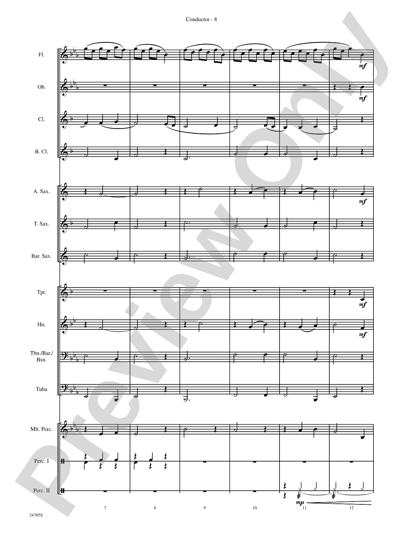 Belwin Beginning Band Kit #2: Concert Band Conductor Score & Parts