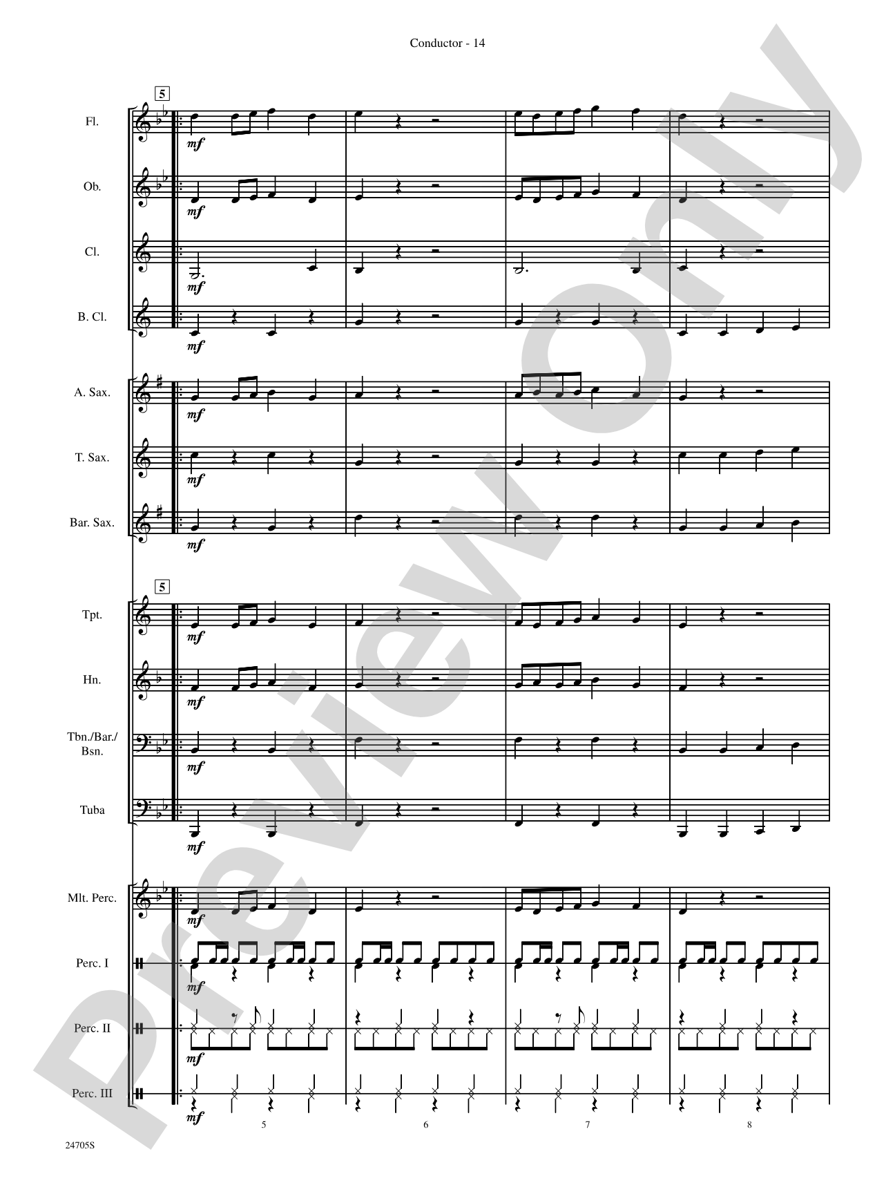 Belwin Beginning Band Kit #2: Concert Band Conductor Score & Parts