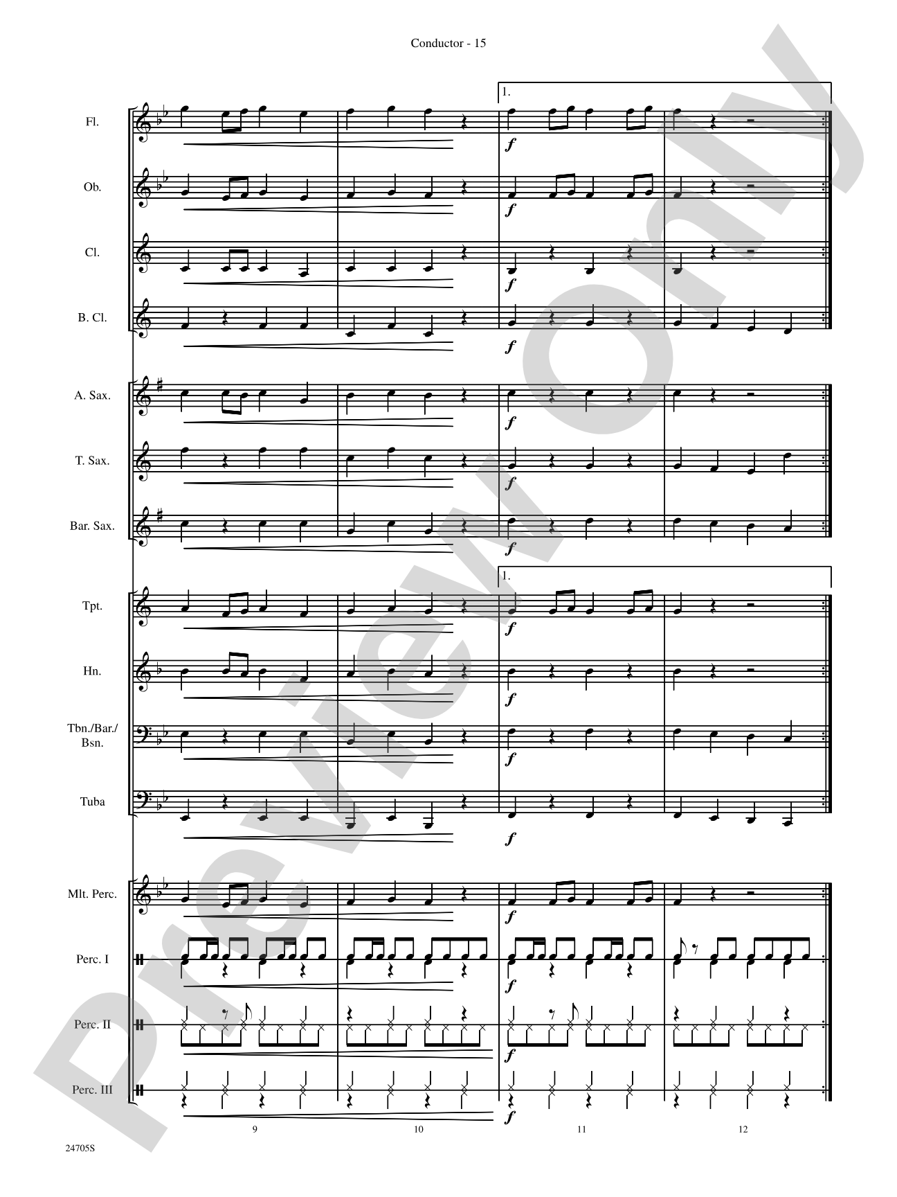 Belwin Beginning Band Kit #2: Concert Band Conductor Score & Parts