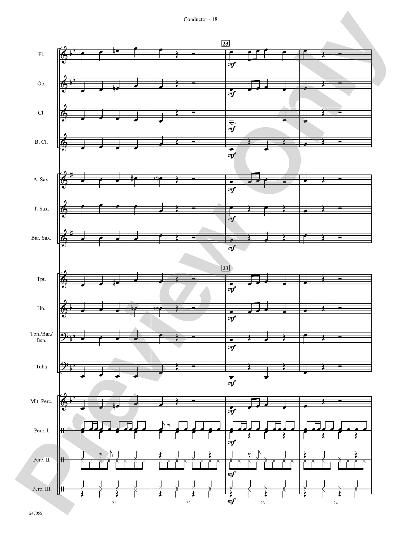 Belwin Beginning Band Kit #2: Concert Band Conductor Score & Parts
