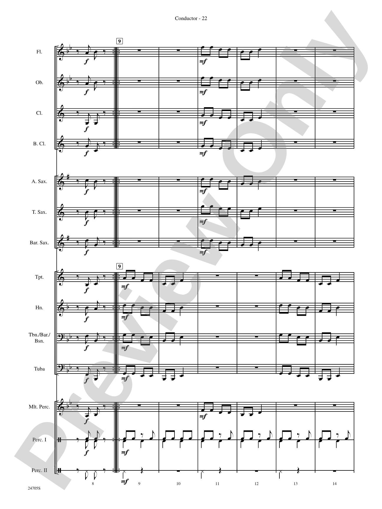 Belwin Beginning Band Kit #2: Concert Band Conductor Score & Parts