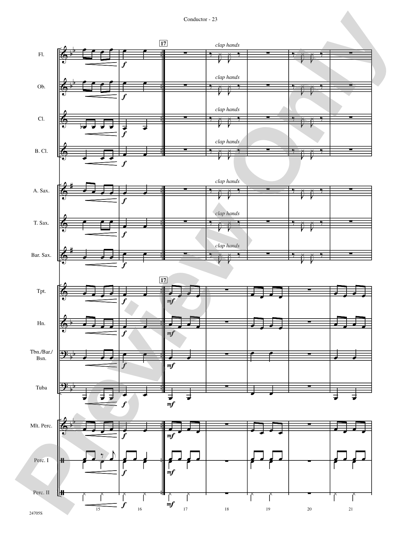 Belwin Beginning Band Kit #2: Concert Band Conductor Score & Parts