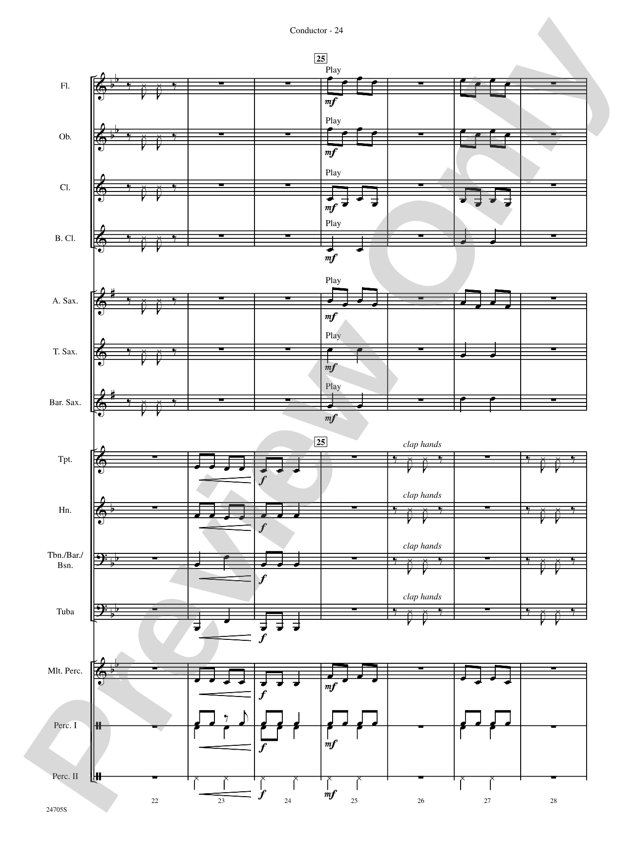 Belwin Beginning Band Kit #2: Concert Band Conductor Score & Parts