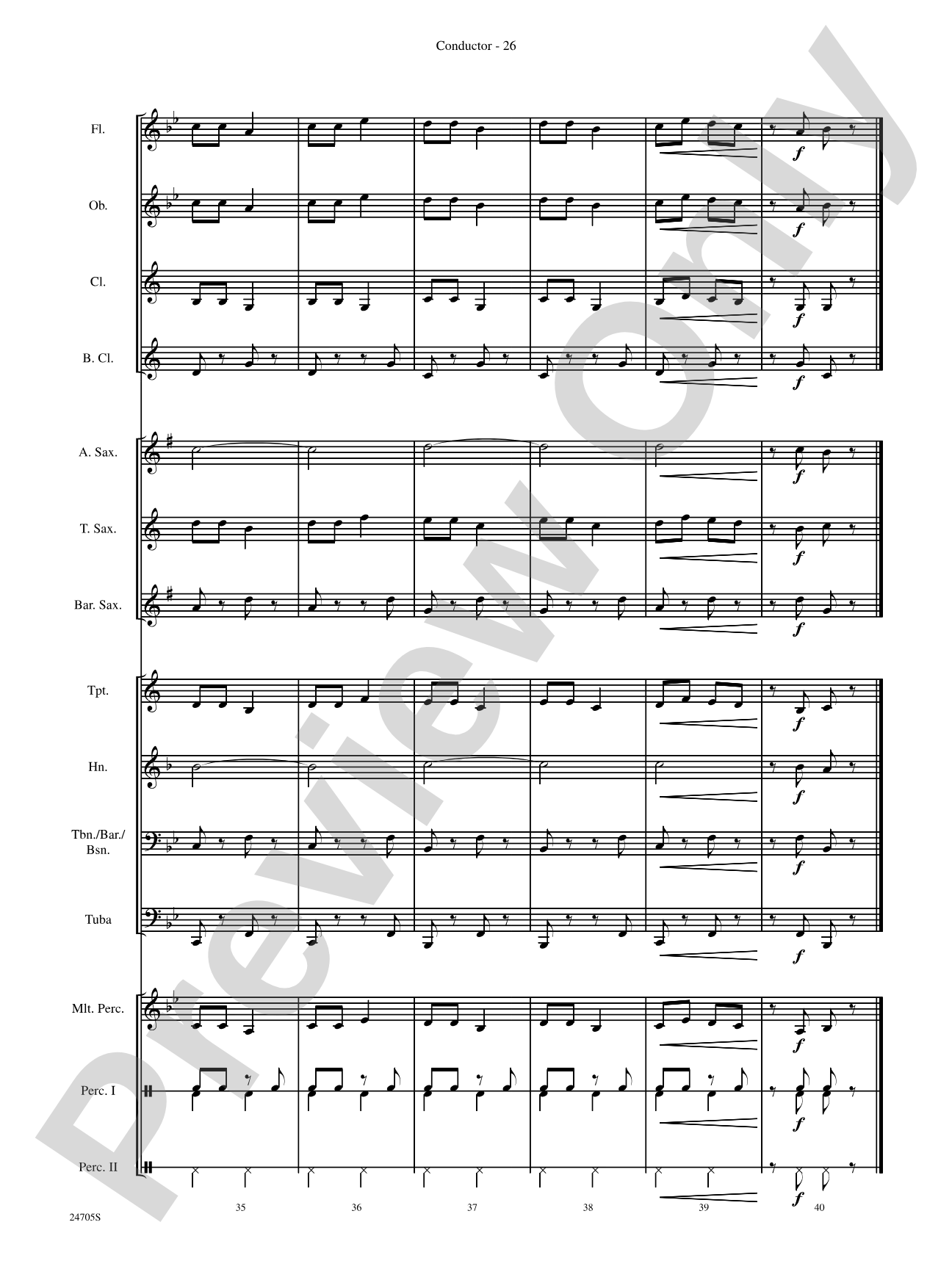 Belwin Beginning Band Kit #2: Concert Band Conductor Score & Parts