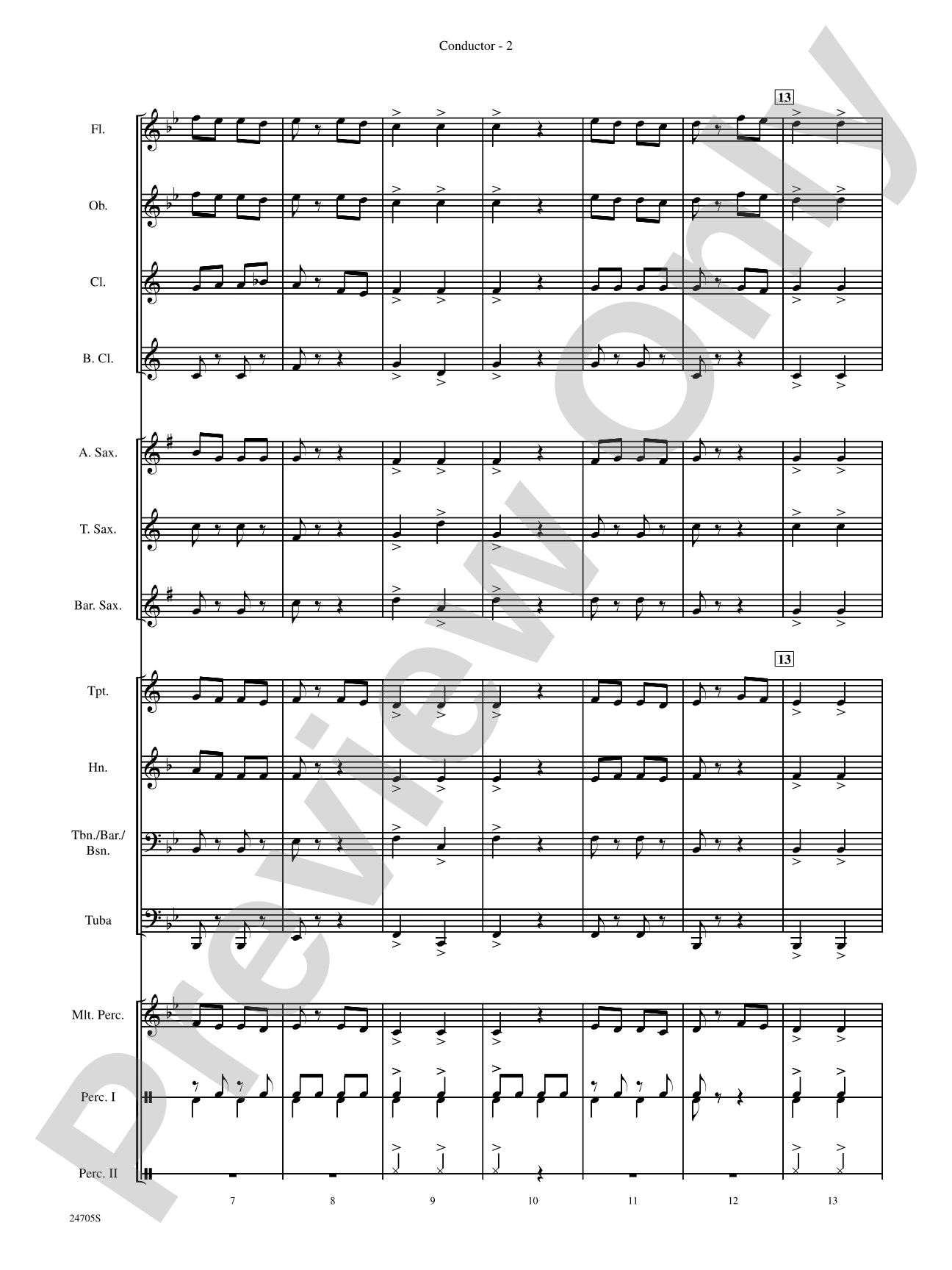 Belwin Beginning Band Kit #2: Concert Band Conductor Score & Parts