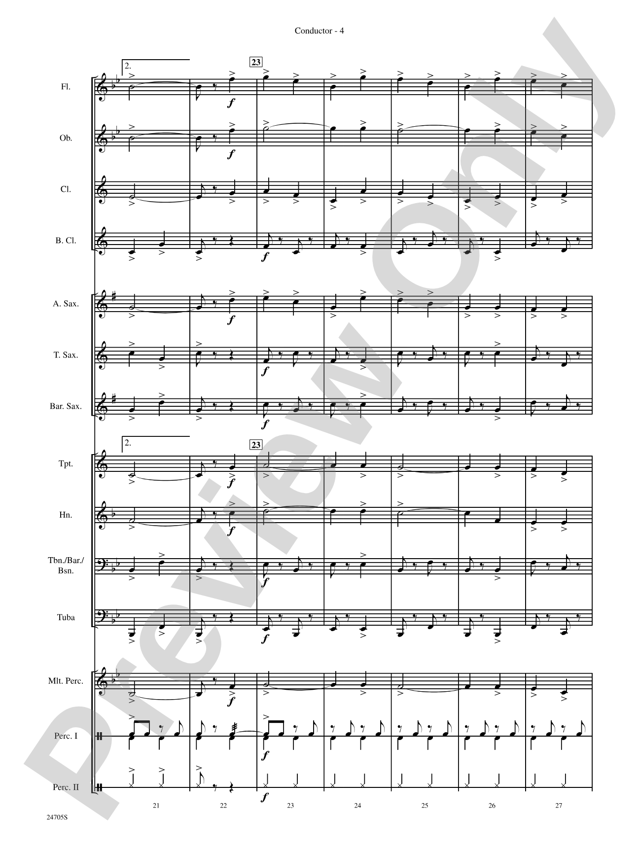 Belwin Beginning Band Kit #2: Concert Band Conductor Score & Parts