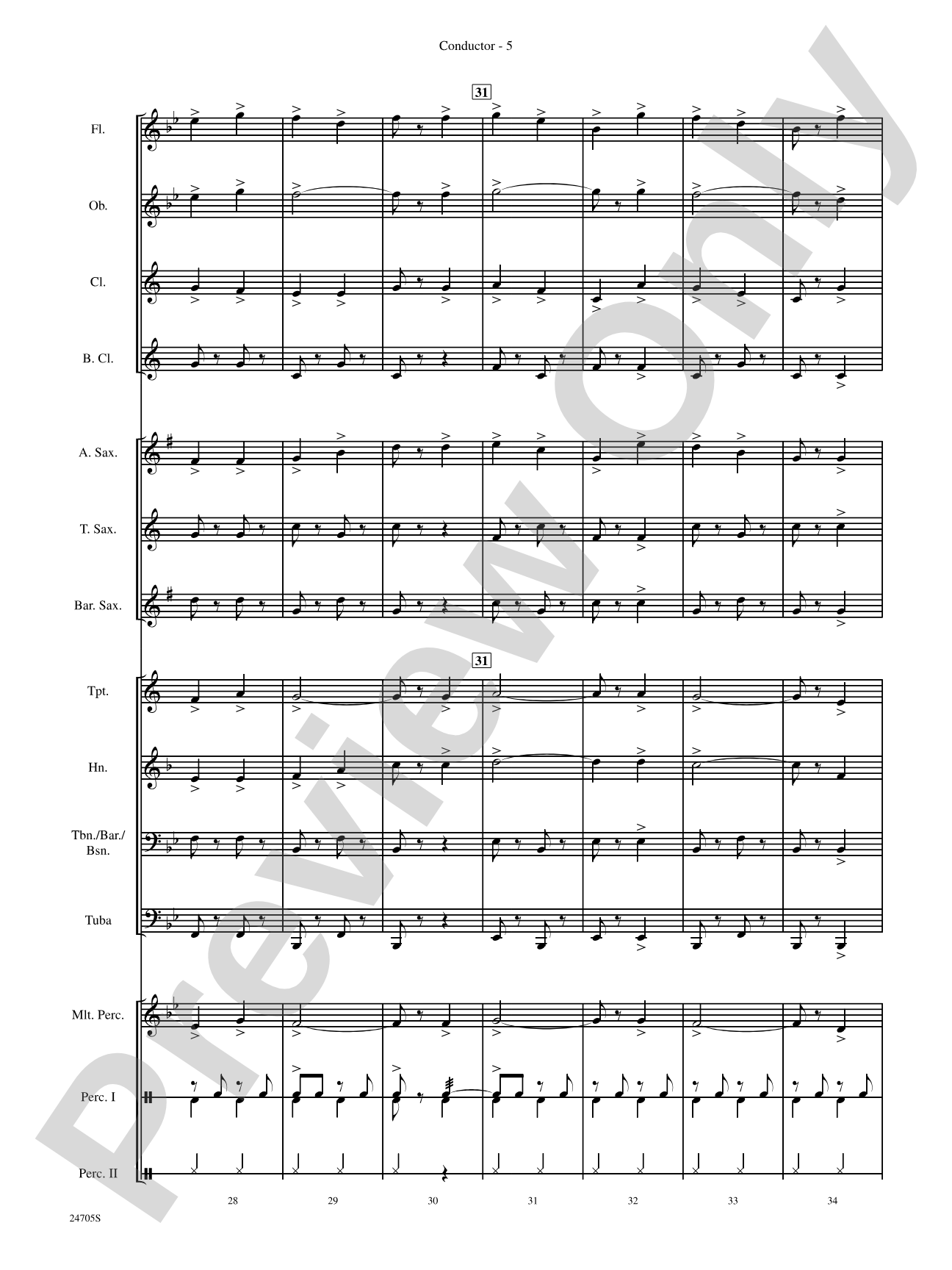 Belwin Beginning Band Kit #2: Concert Band Conductor Score & Parts
