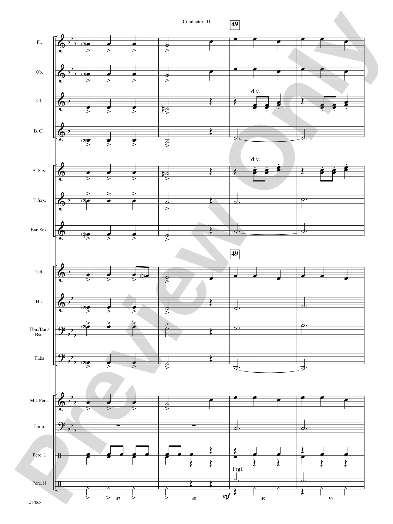 Skin and Bones: Concert Band Conductor Score & Parts