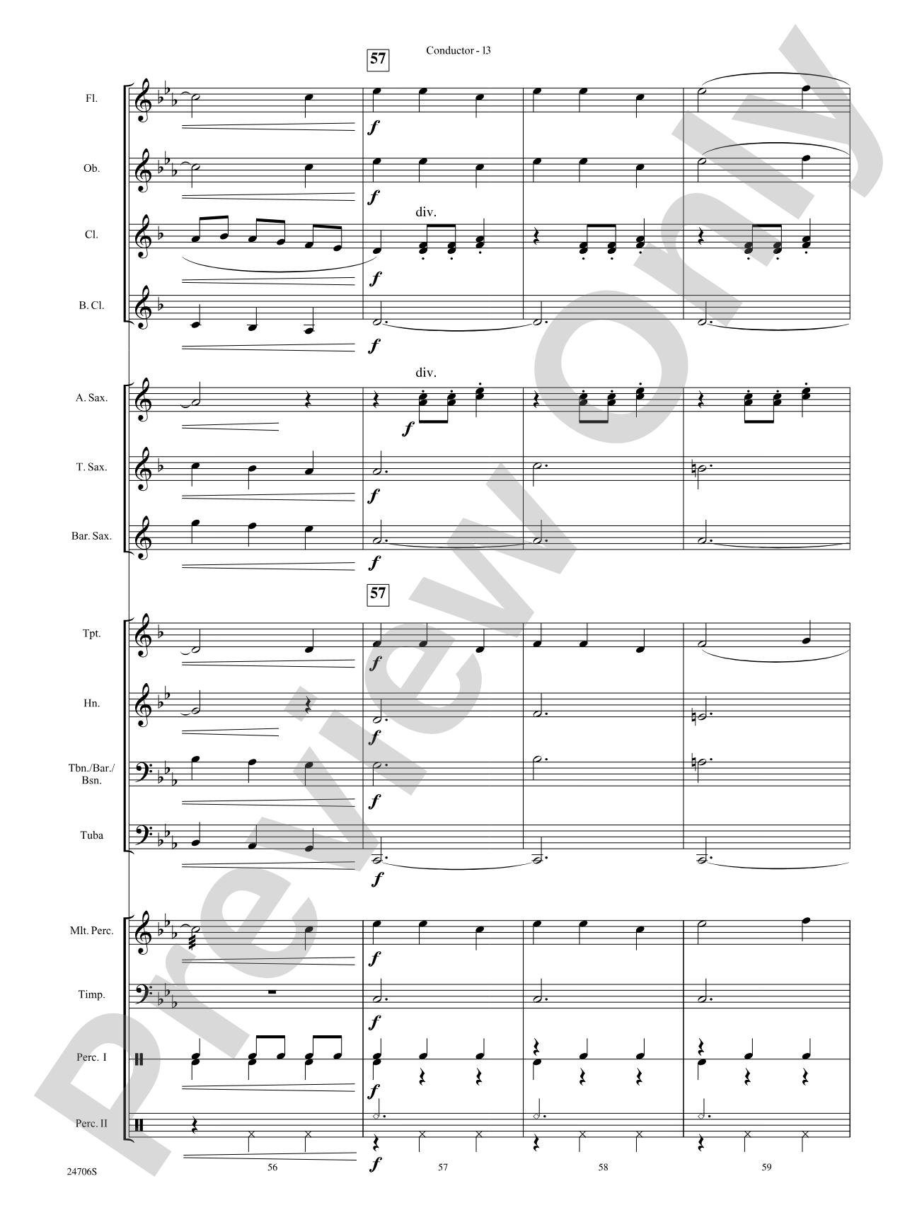 Skin and Bones: Concert Band Conductor Score & Parts