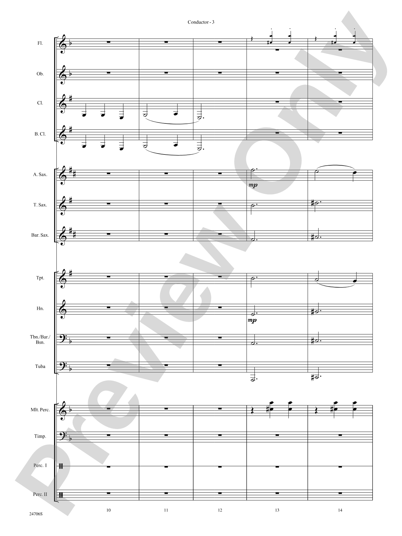 Skin and Bones: Concert Band Conductor Score & Parts