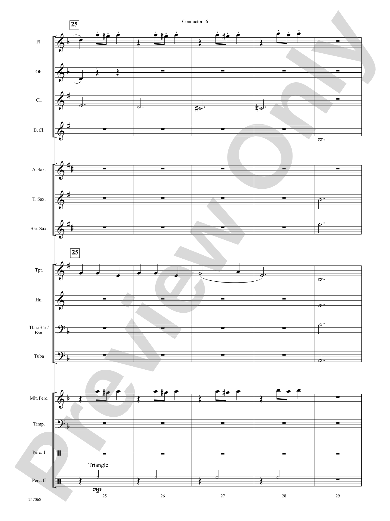 Skin and Bones: Concert Band Conductor Score & Parts