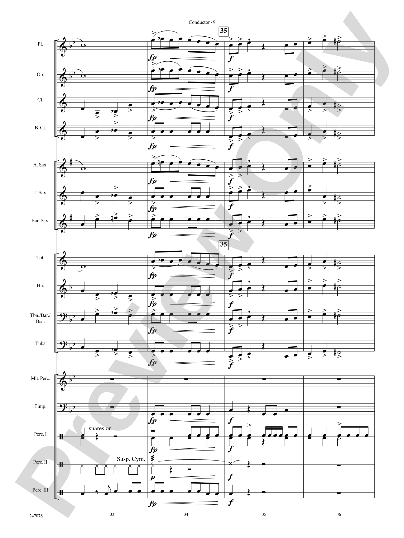 Hooroosh!: Concert Band Conductor Score & Parts