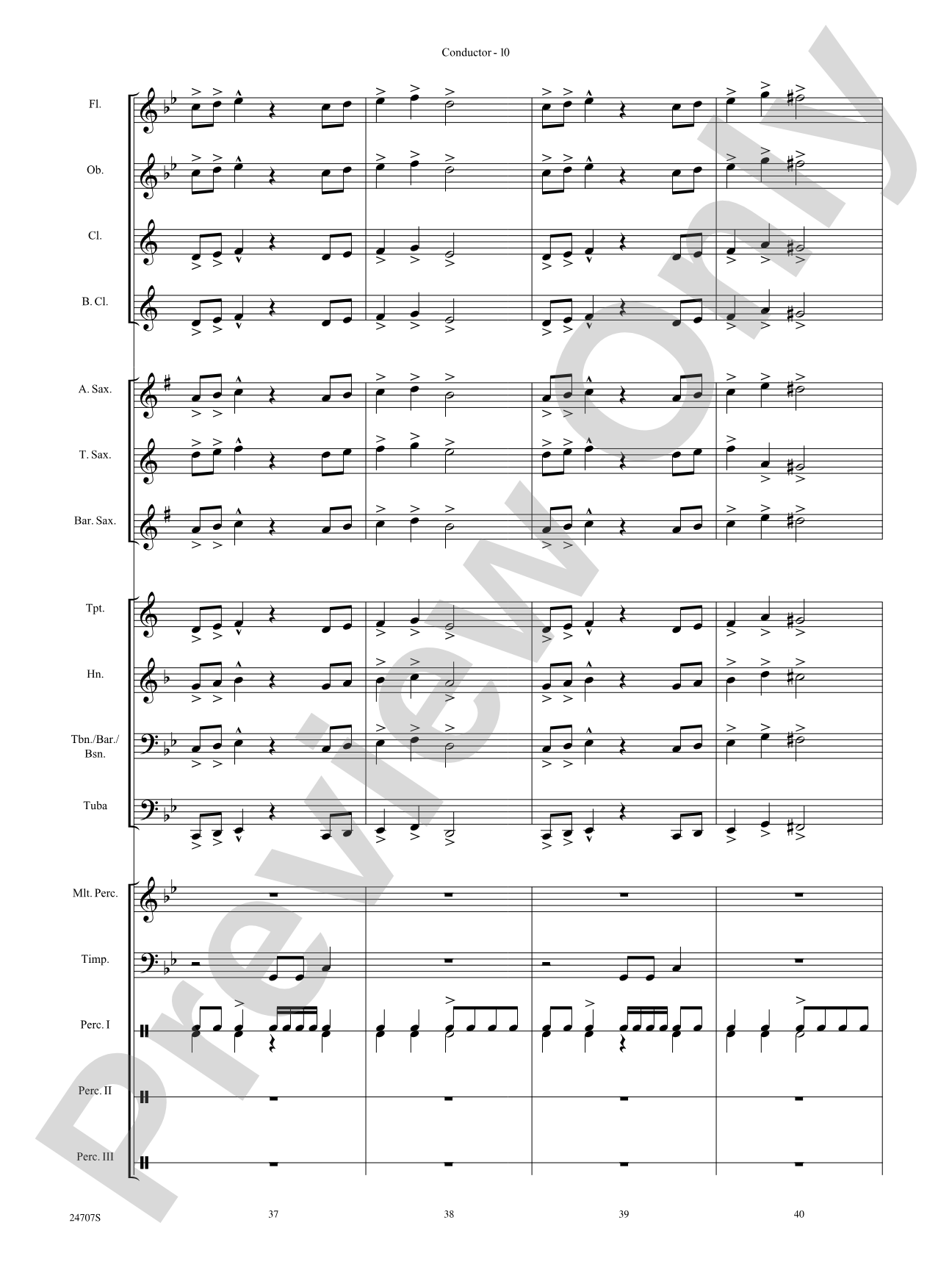 Hooroosh!: Concert Band Conductor Score & Parts