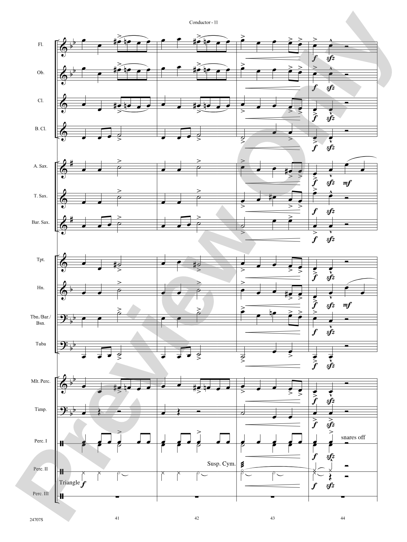 Hooroosh!: Concert Band Conductor Score & Parts