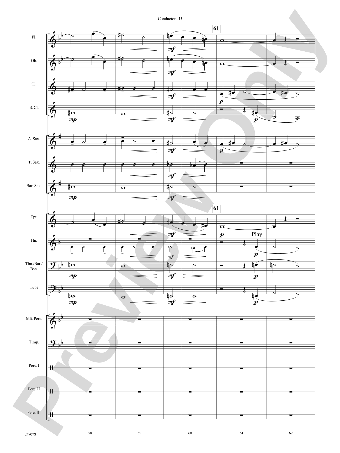 Hooroosh!: Concert Band Conductor Score & Parts