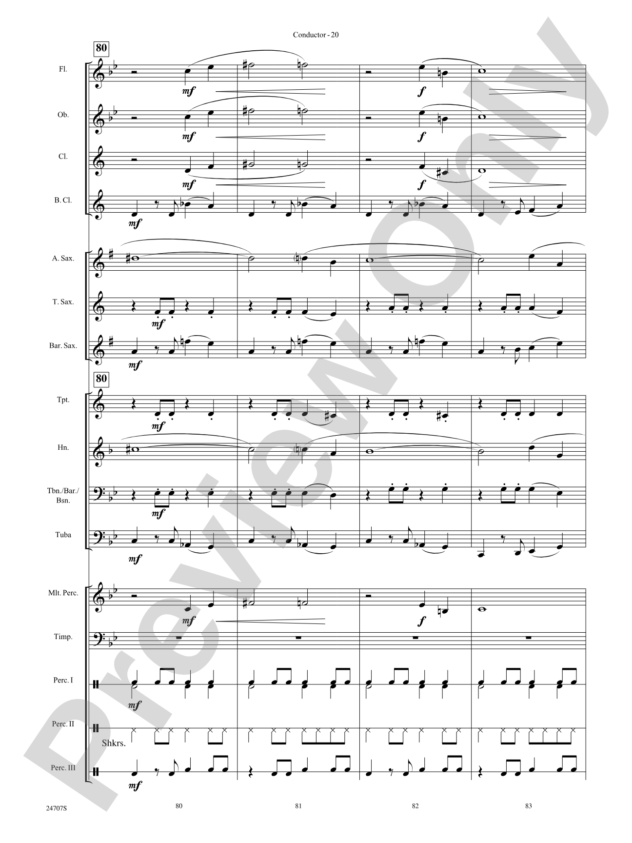 Hooroosh!: Concert Band Conductor Score & Parts