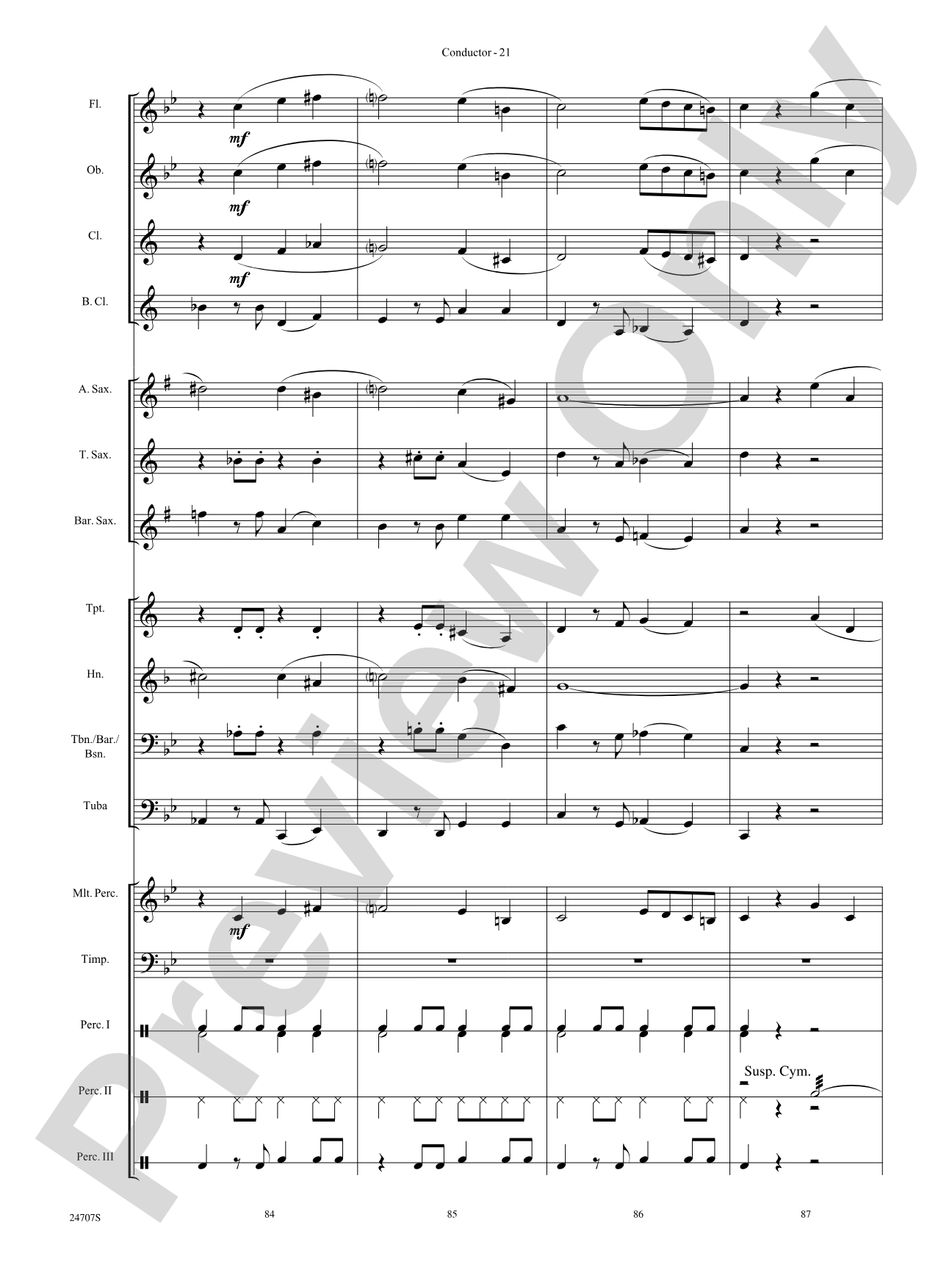 Hooroosh!: Concert Band Conductor Score & Parts