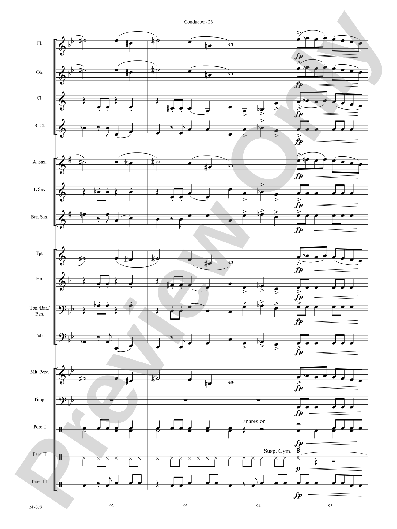 Hooroosh!: Concert Band Conductor Score & Parts