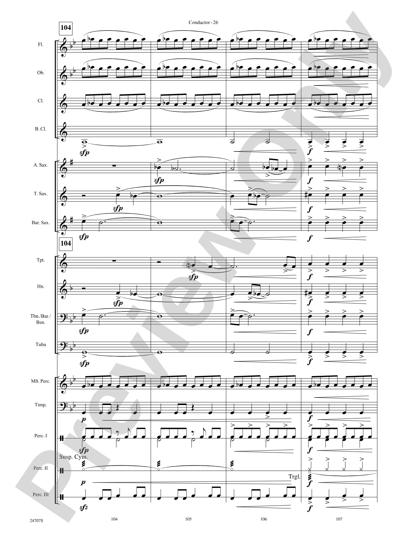 Hooroosh!: Concert Band Conductor Score & Parts