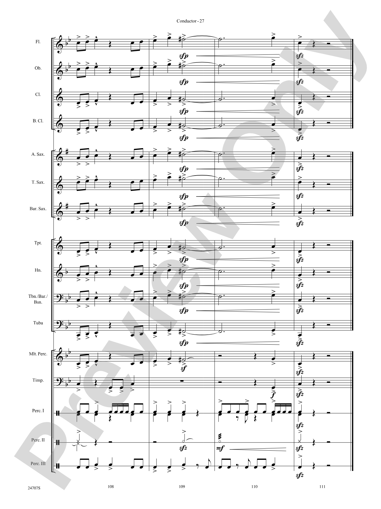 Hooroosh!: Concert Band Conductor Score & Parts