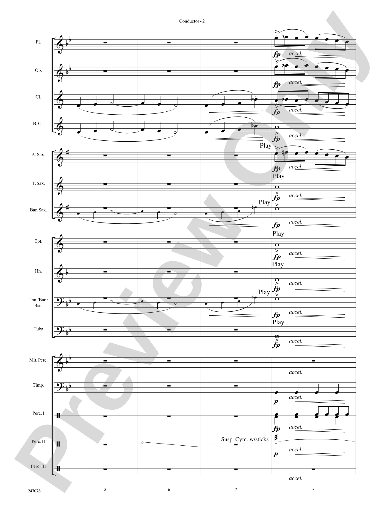 Hooroosh!: Concert Band Conductor Score & Parts