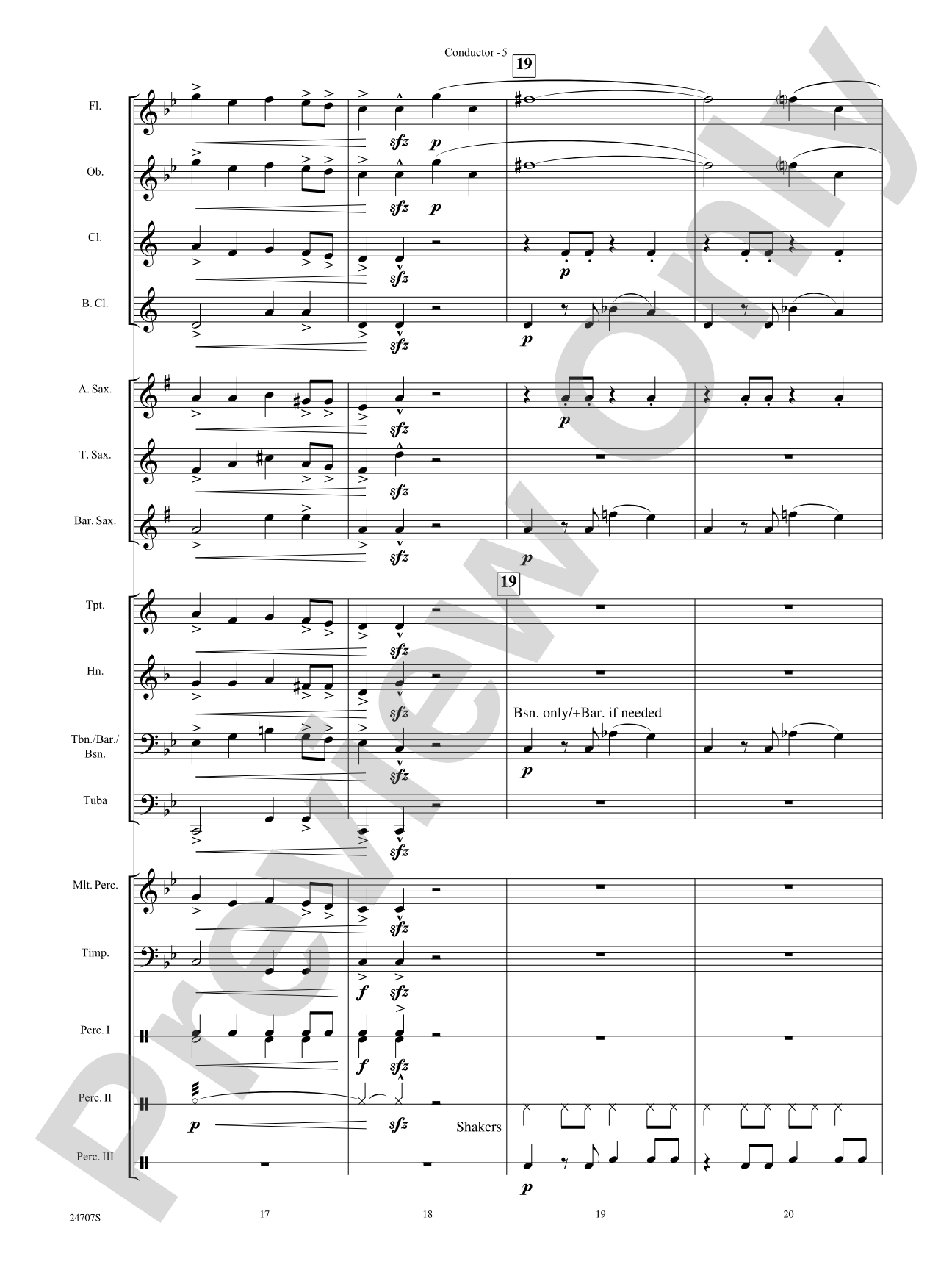 Hooroosh!: Concert Band Conductor Score & Parts