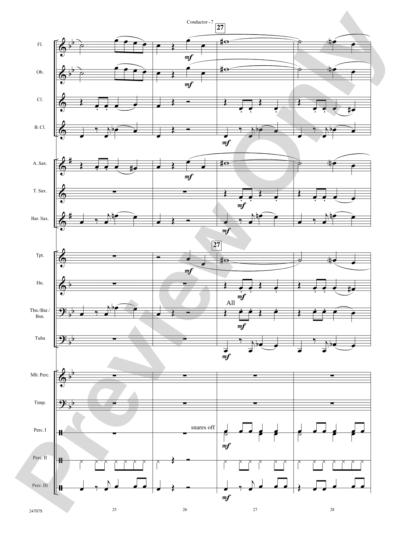 Hooroosh!: Concert Band Conductor Score & Parts