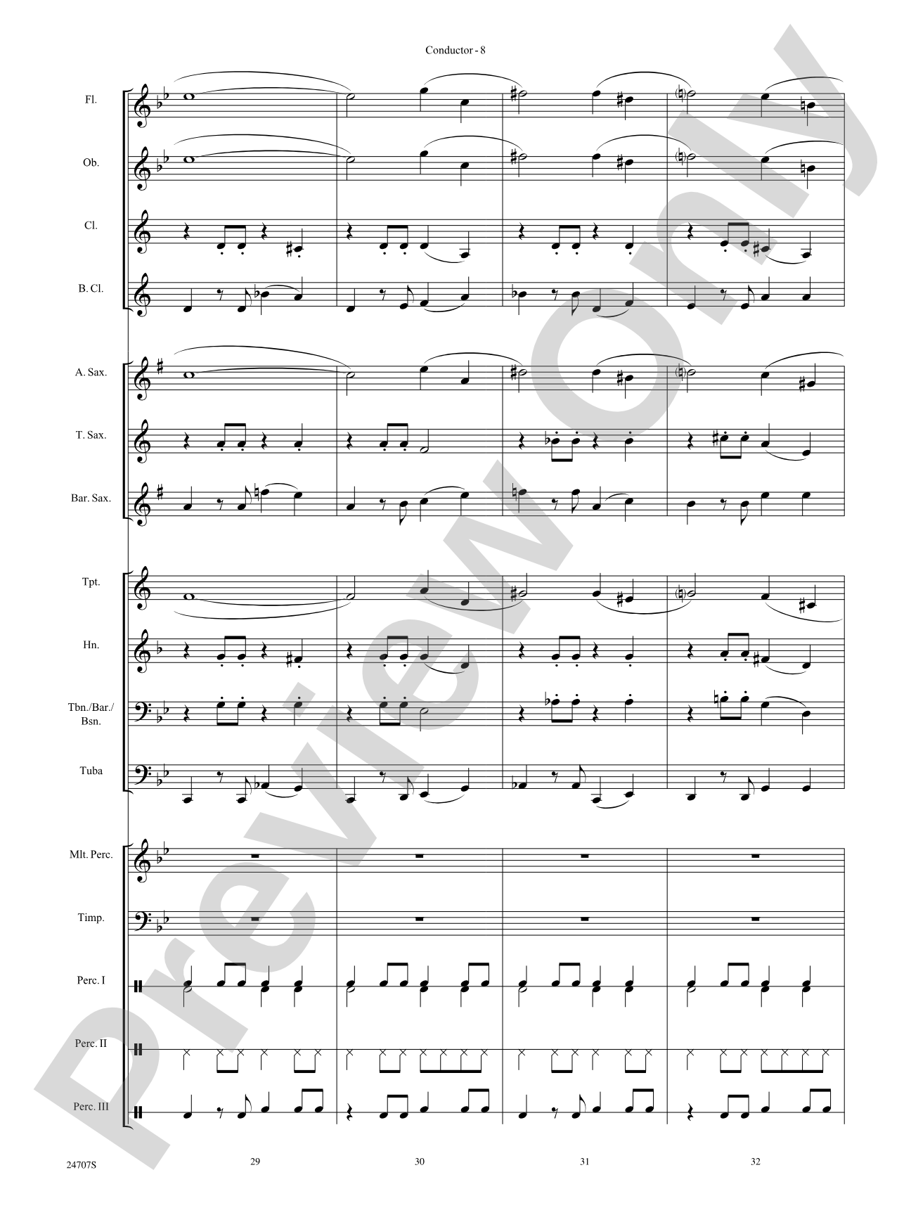 Hooroosh!: Concert Band Conductor Score & Parts