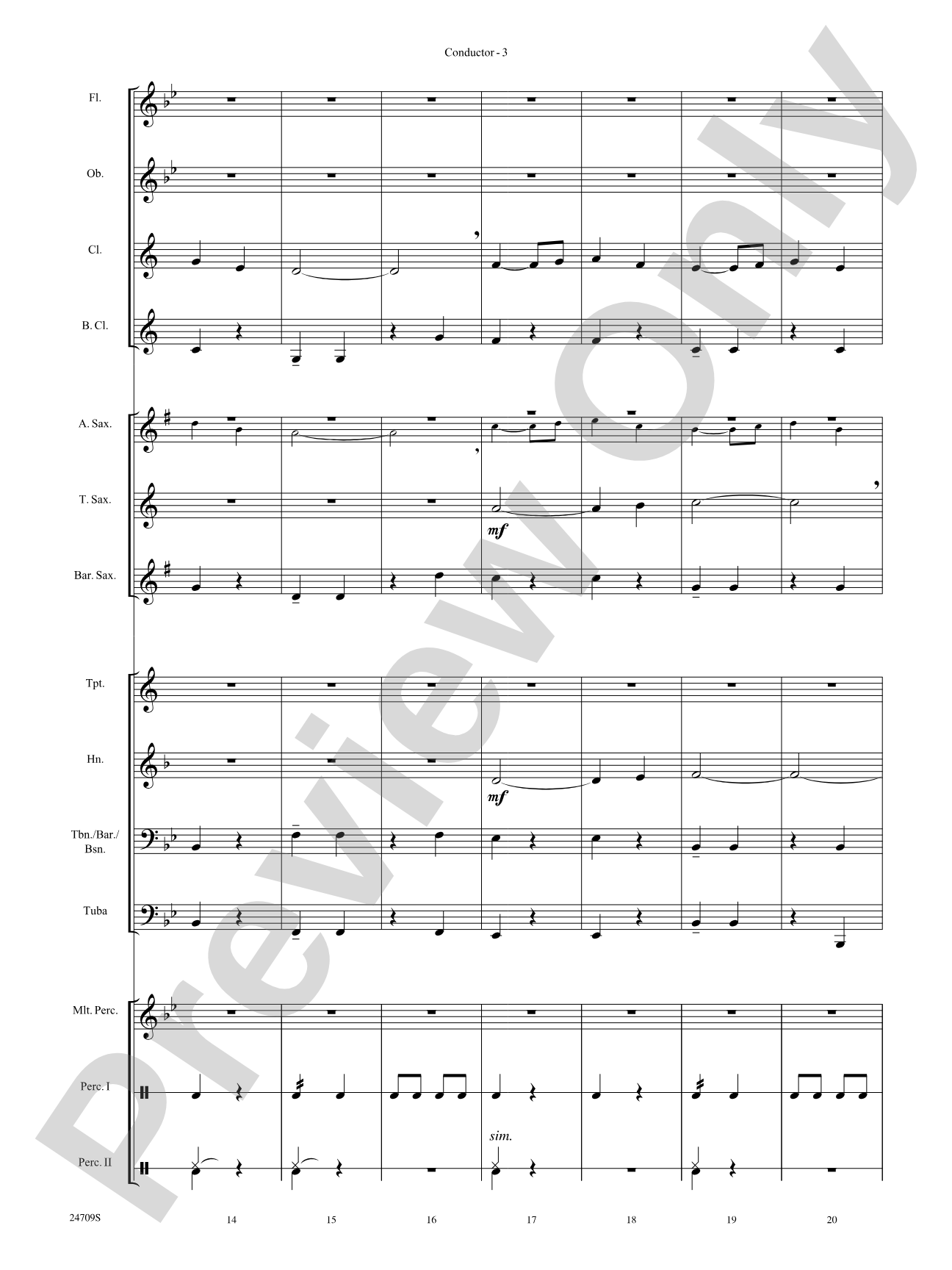 Falcons in Flight: Concert Band Conductor Score & Parts