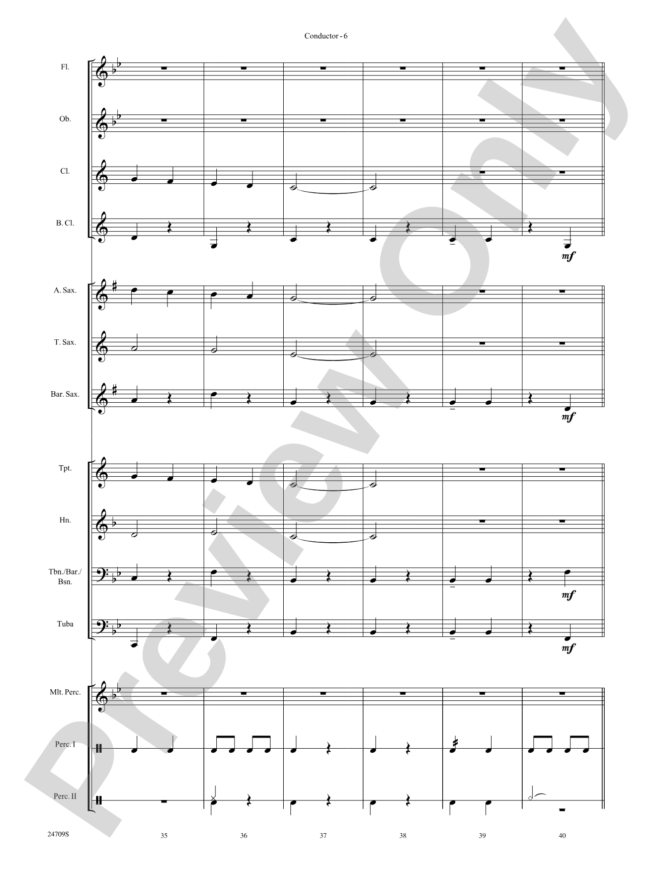 Falcons in Flight: Concert Band Conductor Score & Parts