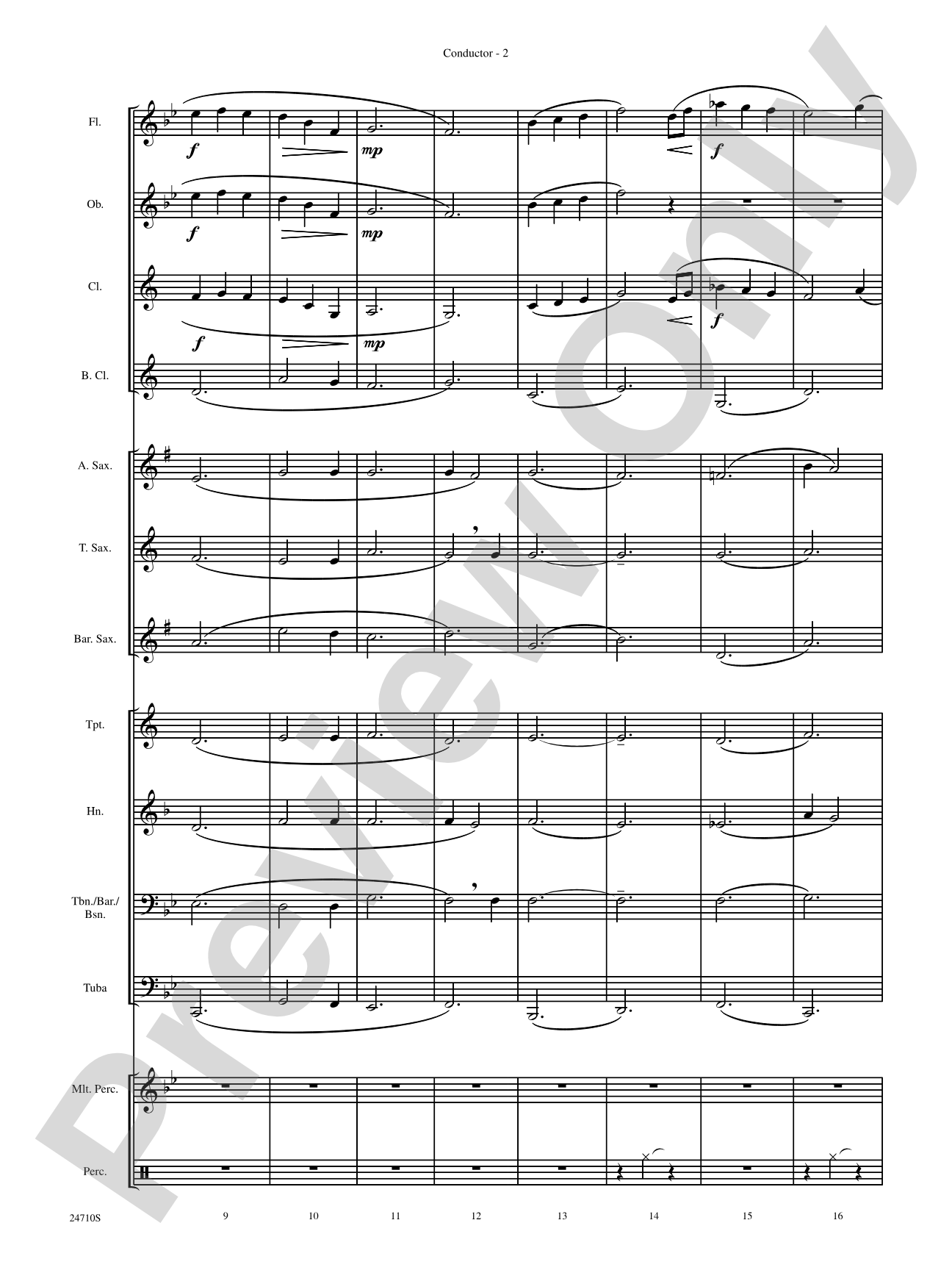 Chorale Elega'nt: Concert Band Conductor Score & Parts