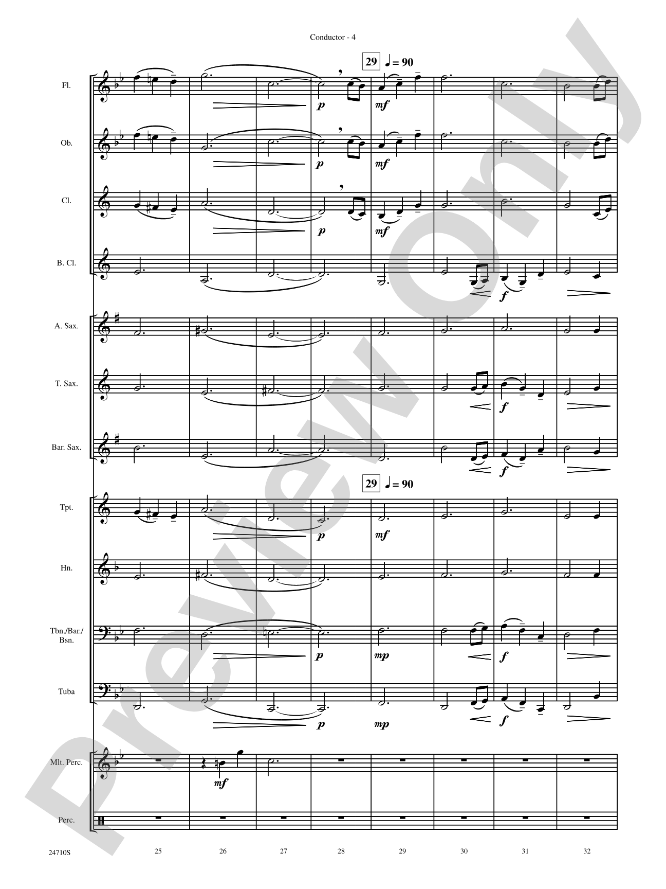 Chorale Elega'nt: Concert Band Conductor Score & Parts