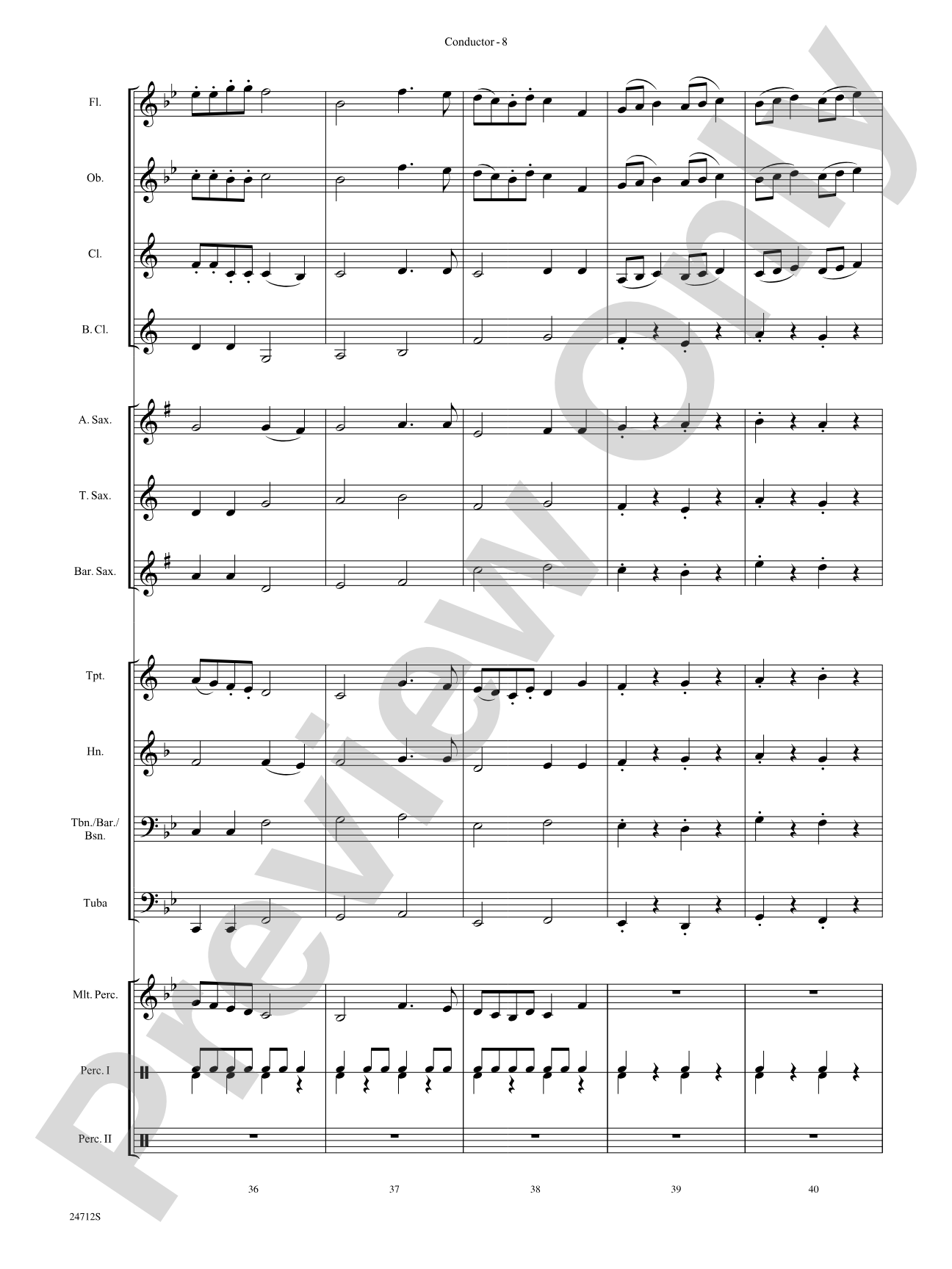 Chrysalis: Concert Band Conductor Score & Parts
