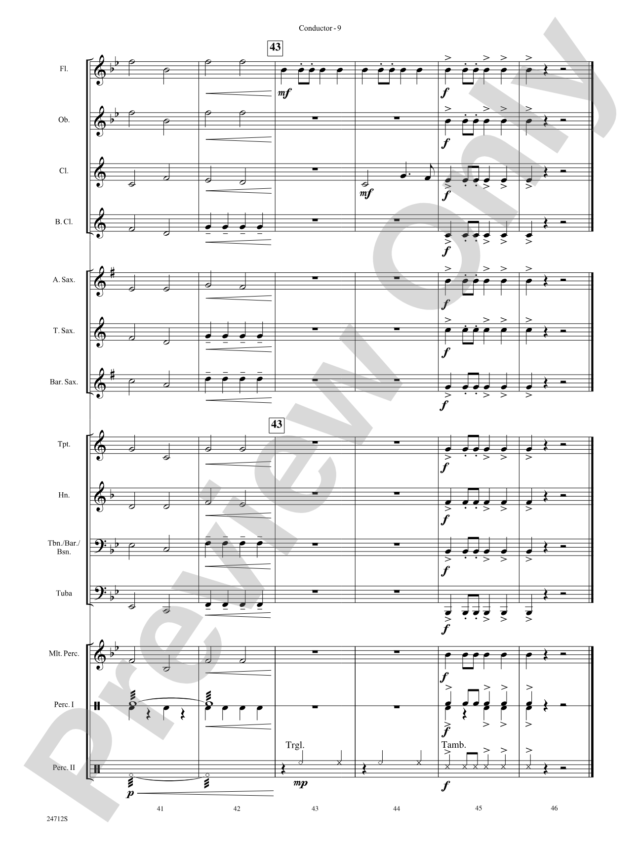 Chrysalis: Concert Band Conductor Score & Parts