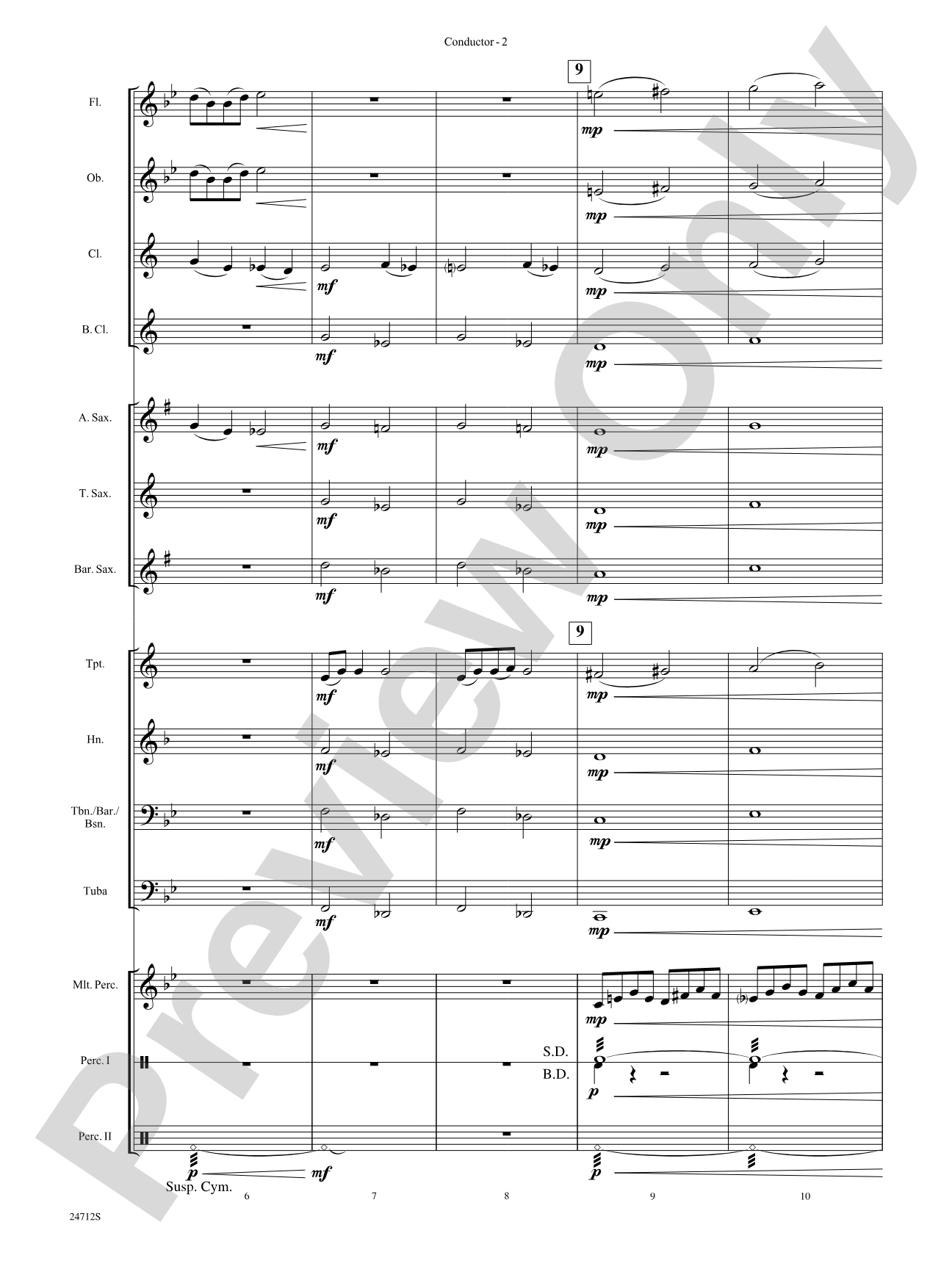 Chrysalis: Concert Band Conductor Score & Parts