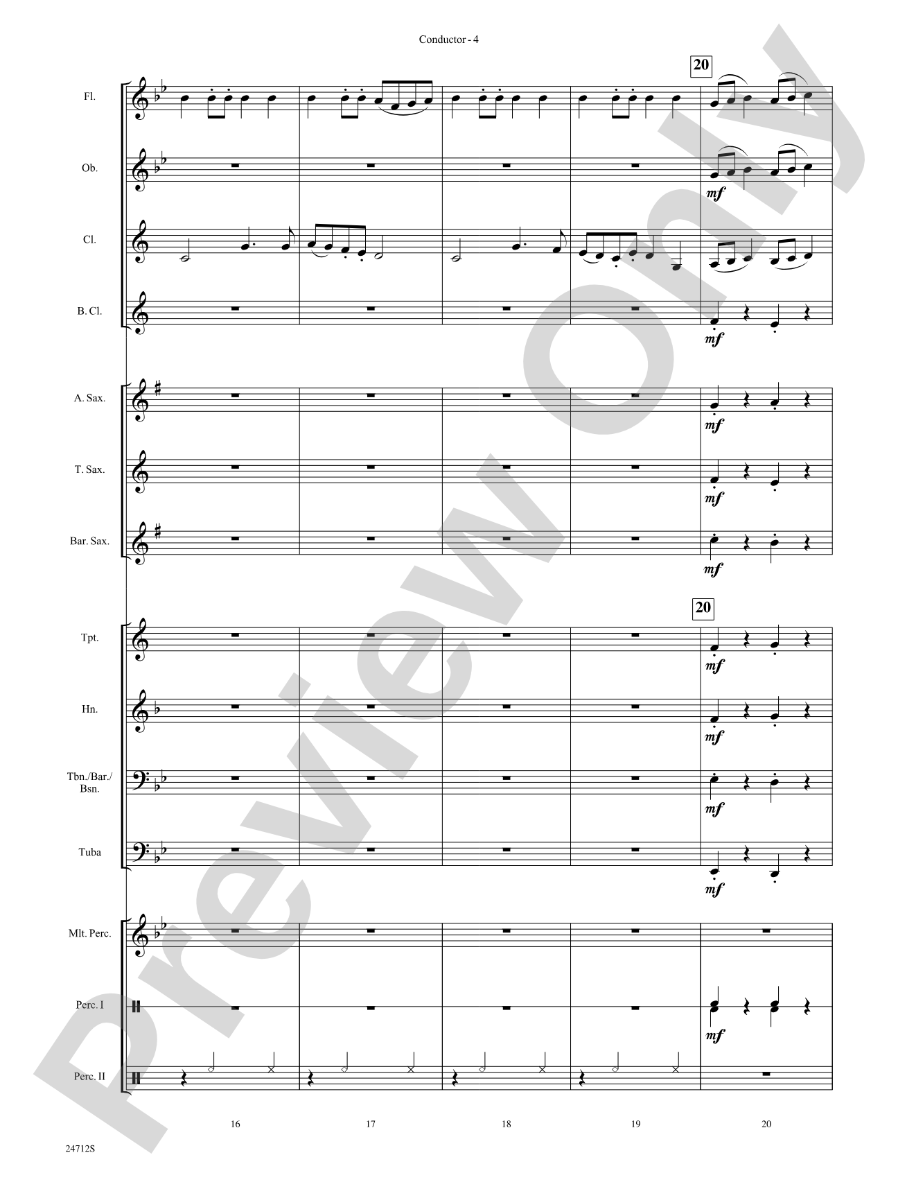 Chrysalis: Concert Band Conductor Score & Parts