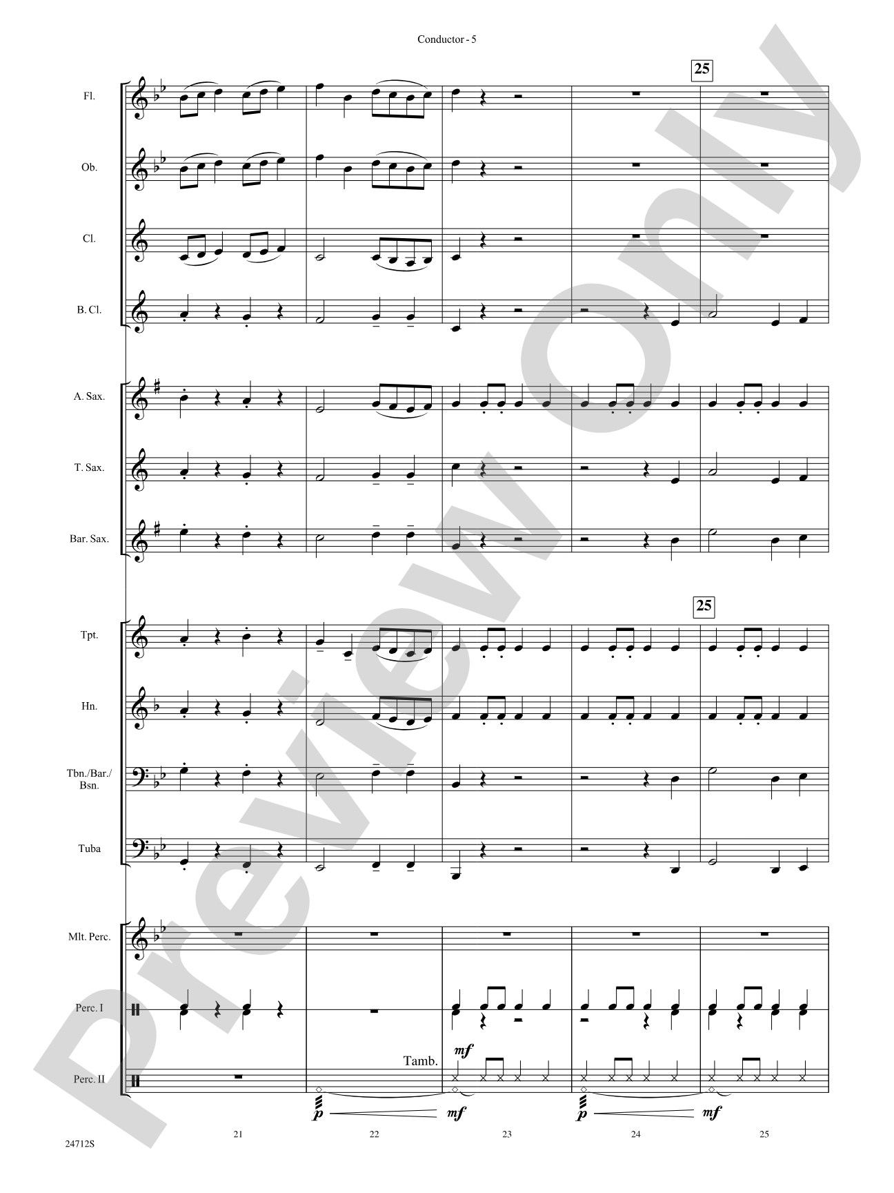Chrysalis: Concert Band Conductor Score & Parts