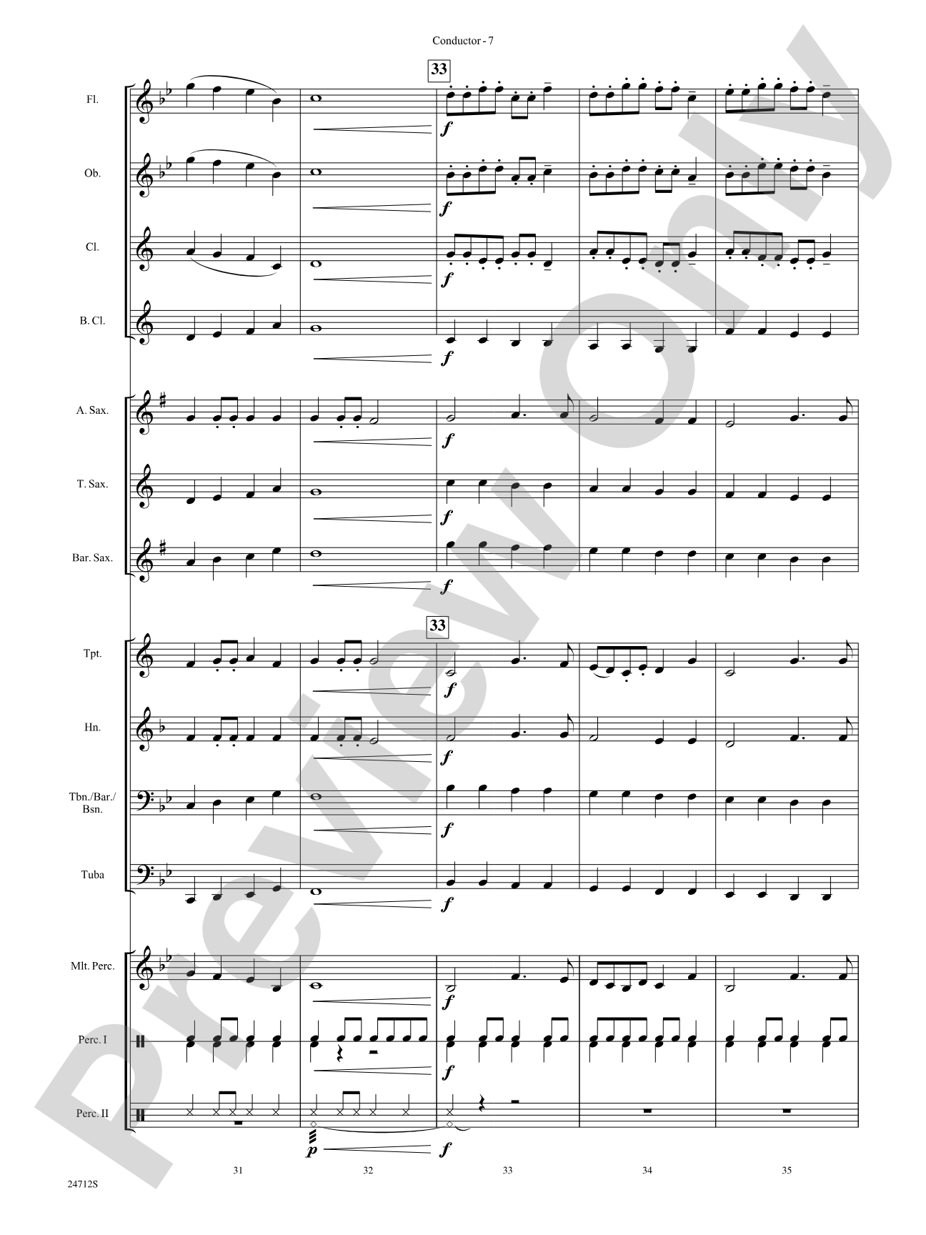 Chrysalis: Concert Band Conductor Score & Parts