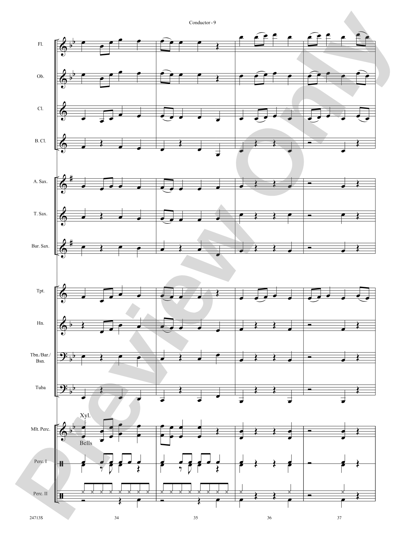 A New Journey: Concert Band Conductor Score & Parts