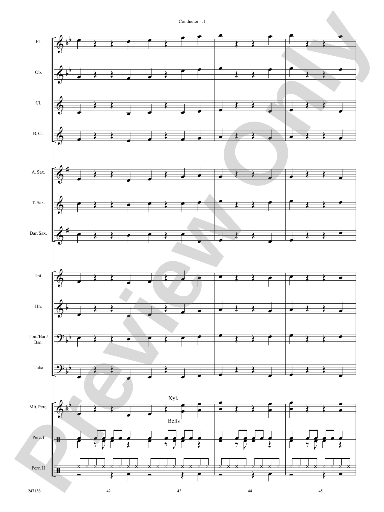 A New Journey: Concert Band Conductor Score & Parts