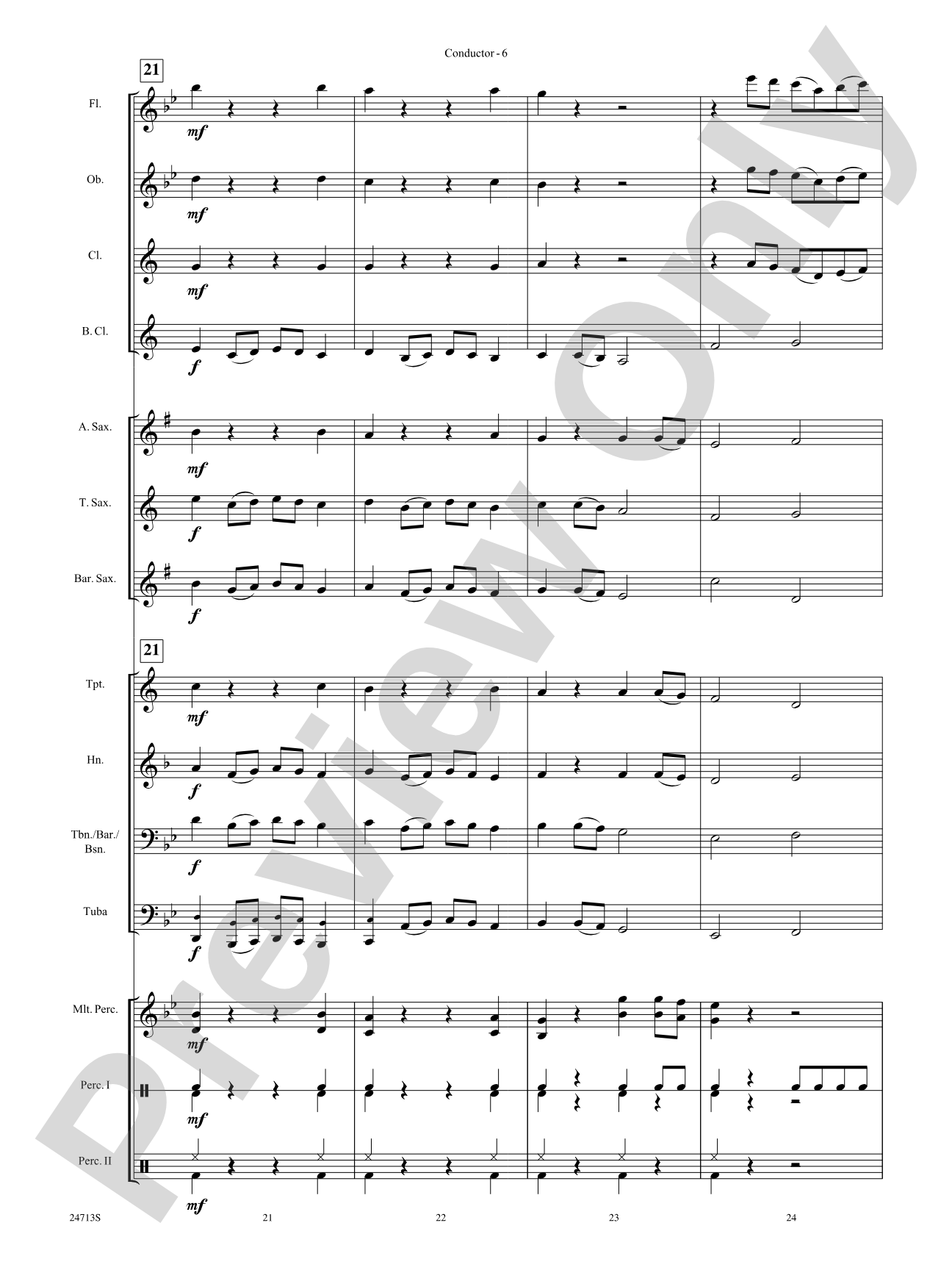 A New Journey: Concert Band Conductor Score & Parts