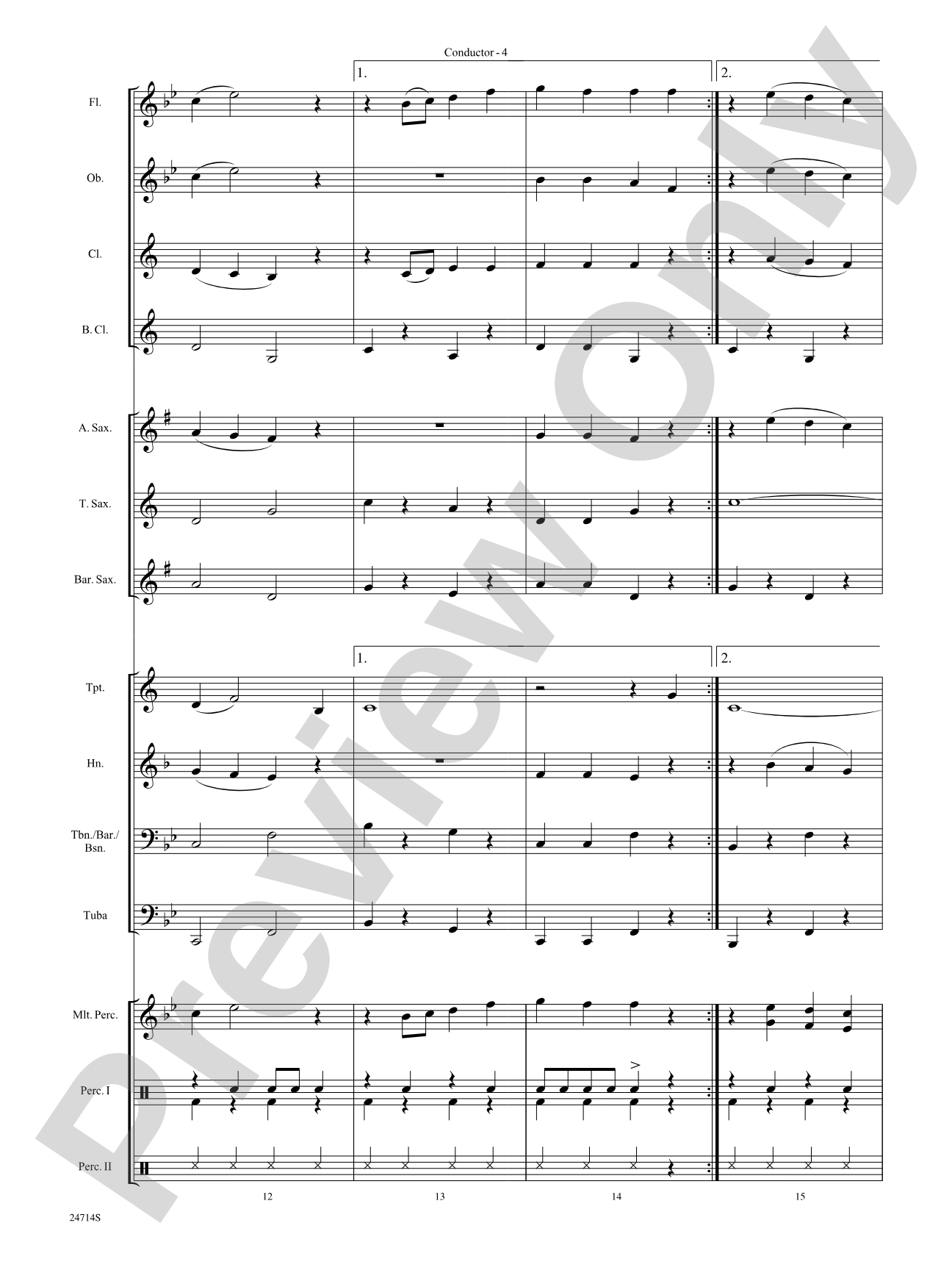 Santa Claus Is Comin' to Town: Concert Band Conductor Score & Parts