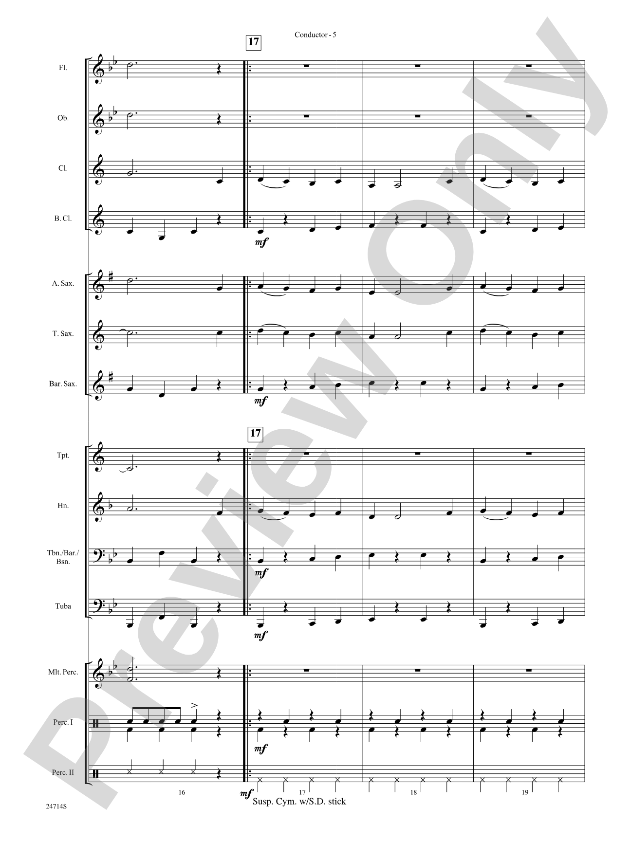 Santa Claus Is Comin' to Town: Concert Band Conductor Score & Parts
