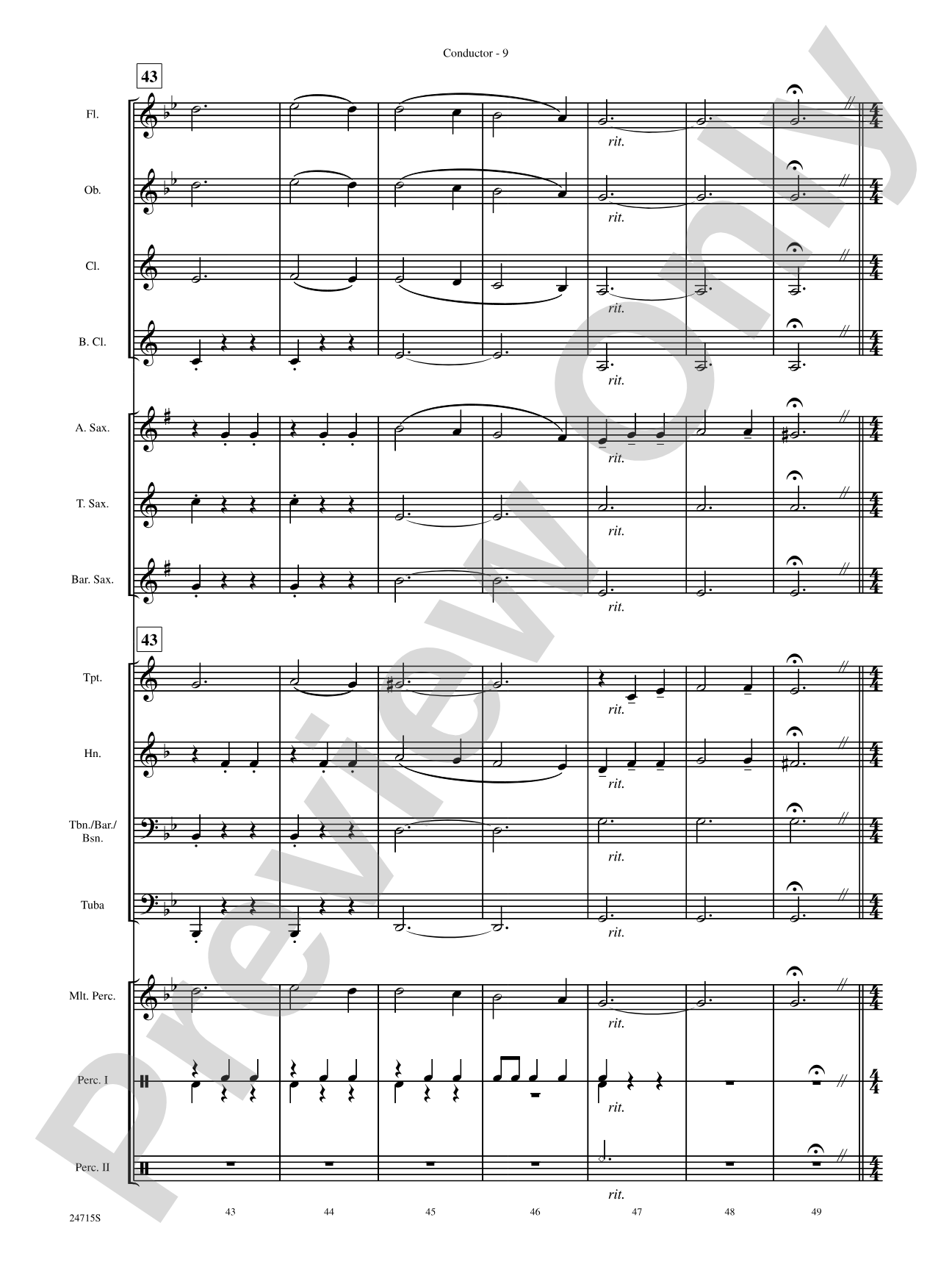 Holiday Variations (Based on "God Rest Ye Merry, Gentlemen"): Concert Band Conductor Score & Parts