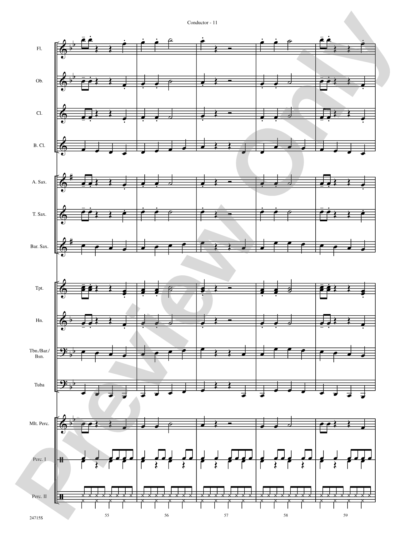 Holiday Variations (Based on "God Rest Ye Merry, Gentlemen"): Concert Band Conductor Score & Parts