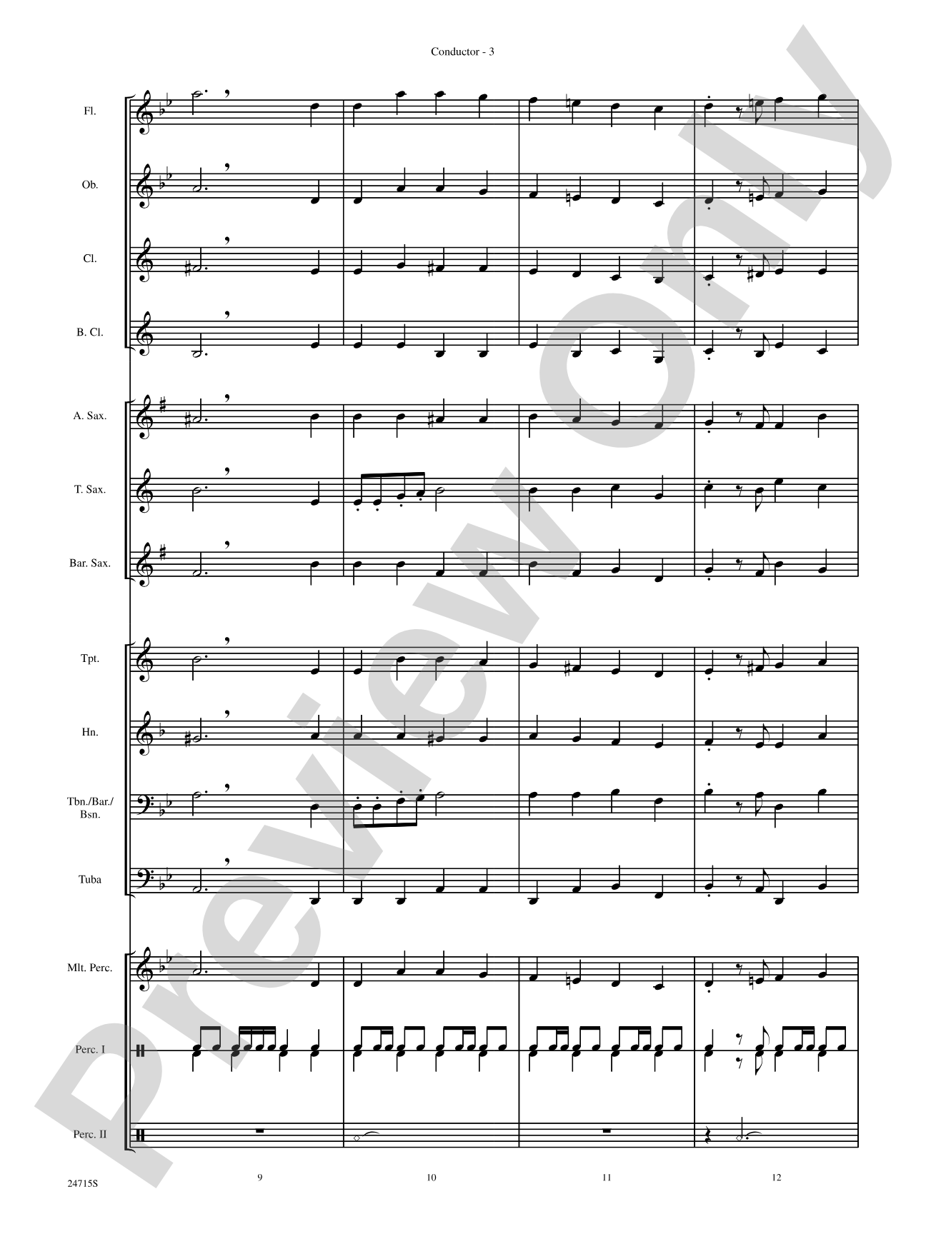 Holiday Variations (Based on "God Rest Ye Merry, Gentlemen"): Concert Band Conductor Score & Parts