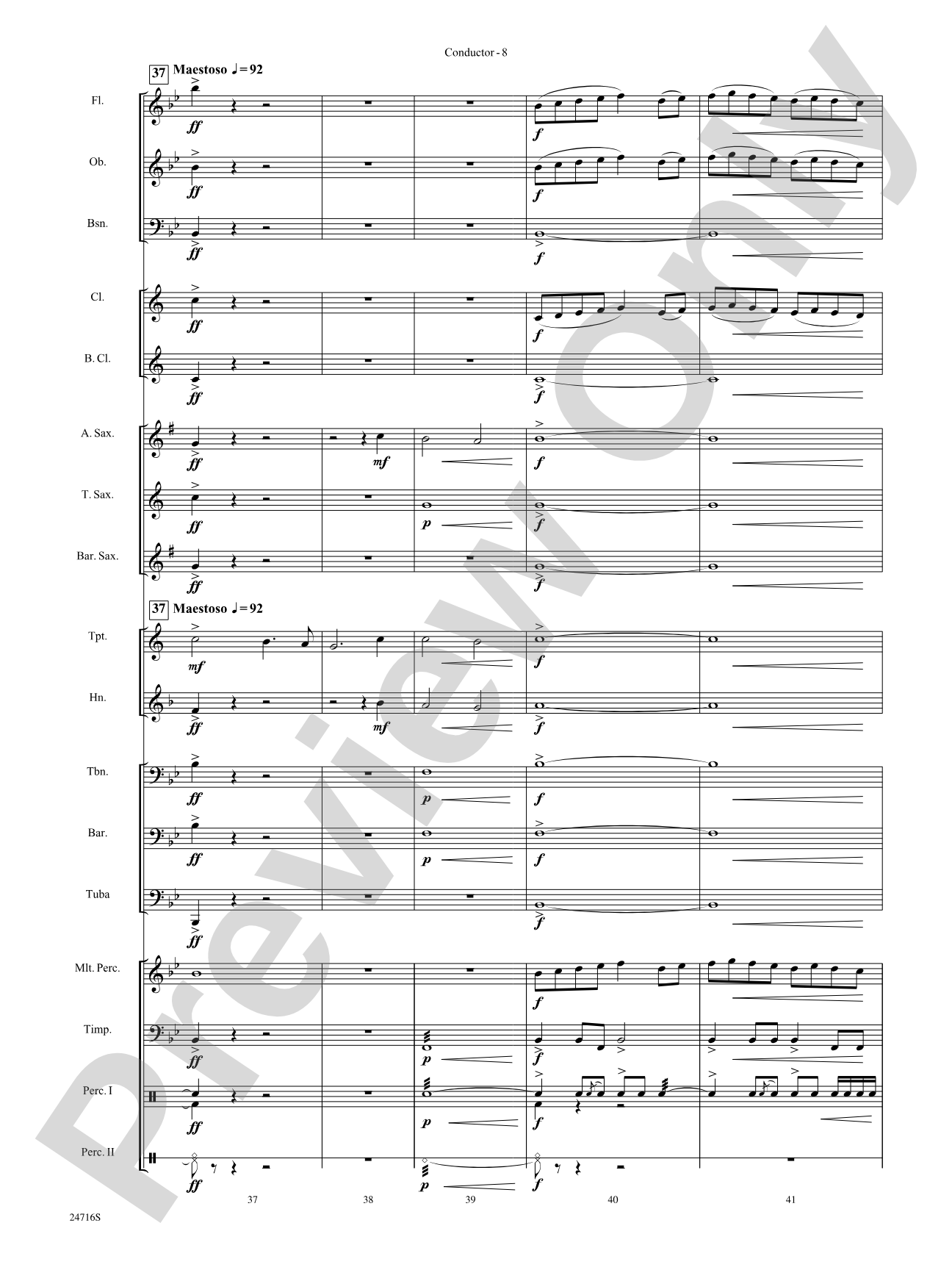 Fanfare for a Holiday Celebration: Concert Band Conductor Score & Parts