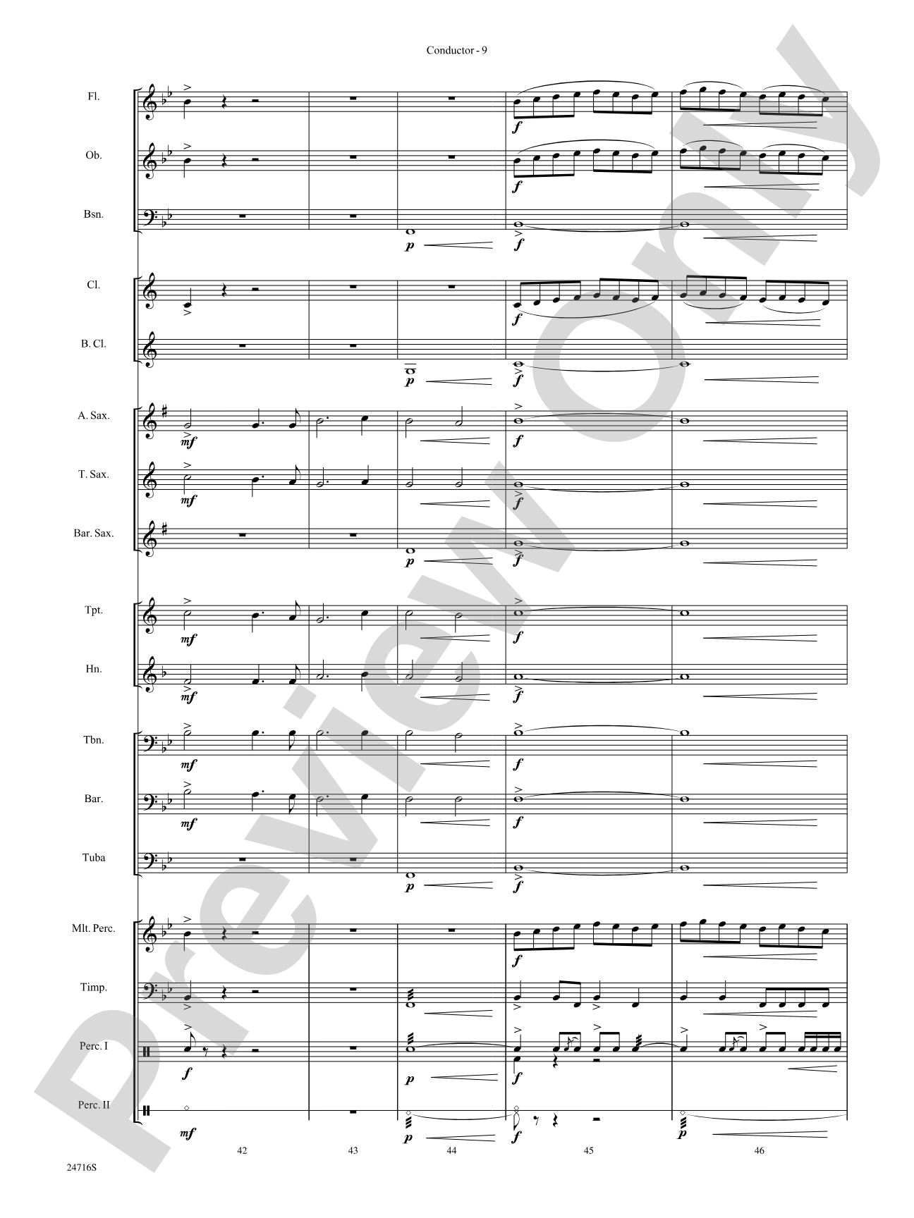 Fanfare for a Holiday Celebration: Concert Band Conductor Score & Parts