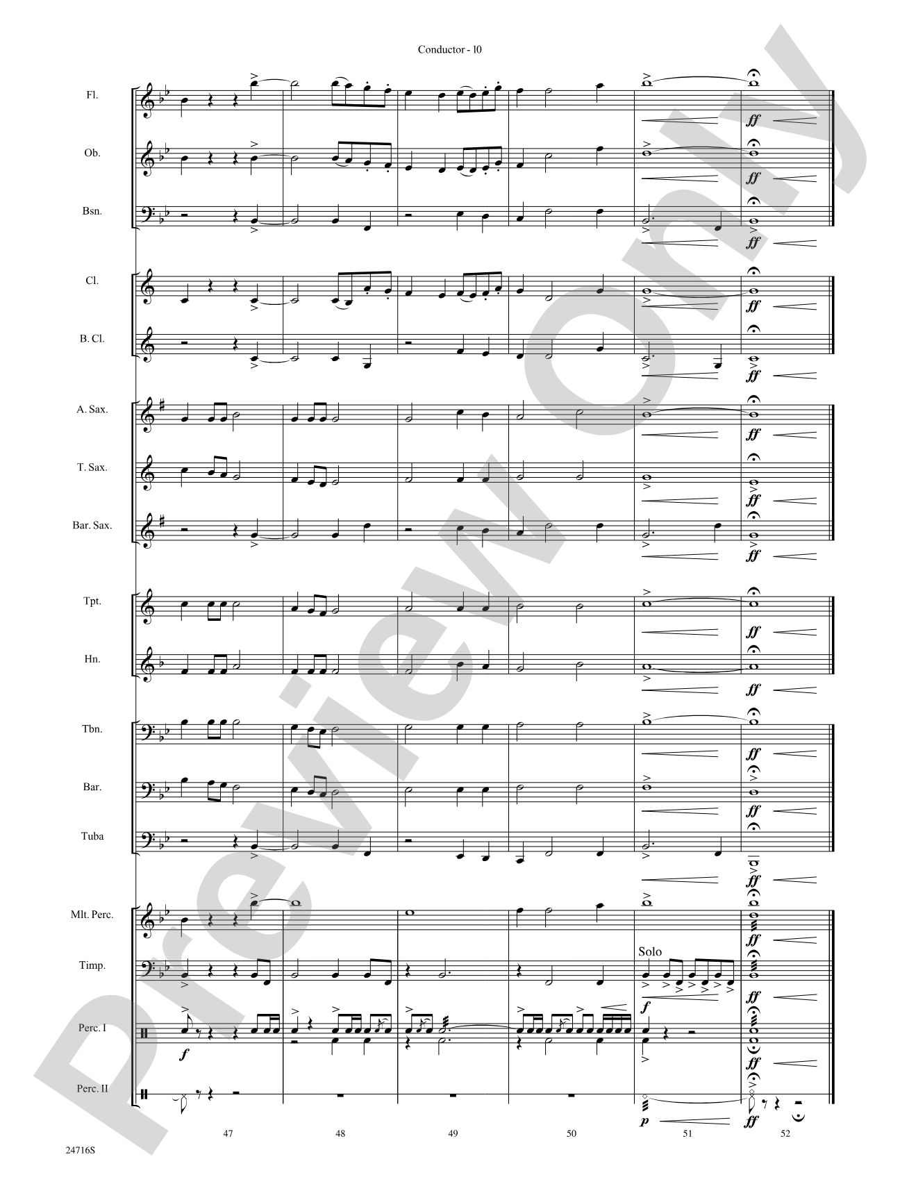 Fanfare for a Holiday Celebration: Concert Band Conductor Score & Parts