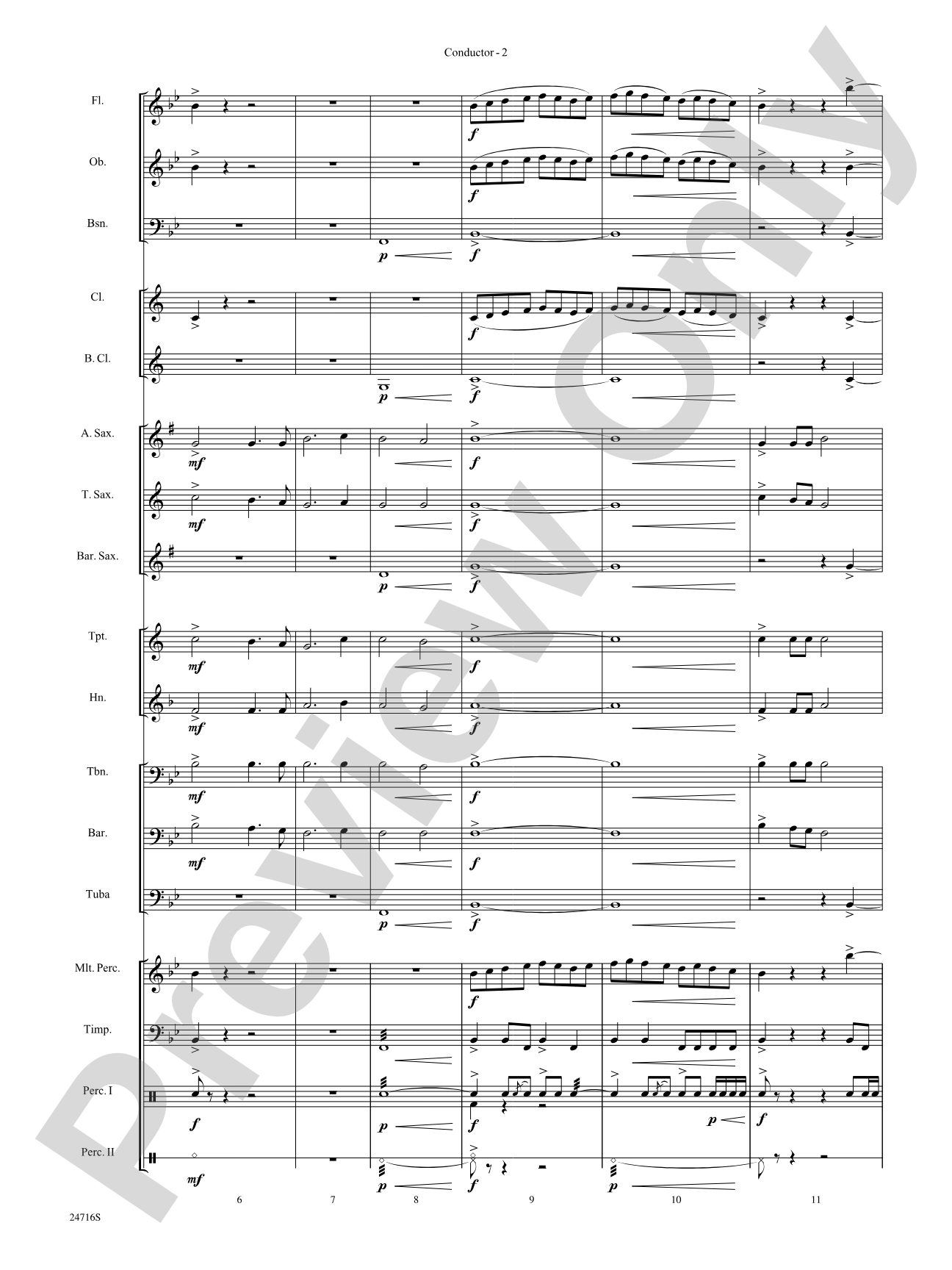 Fanfare for a Holiday Celebration: Concert Band Conductor Score & Parts